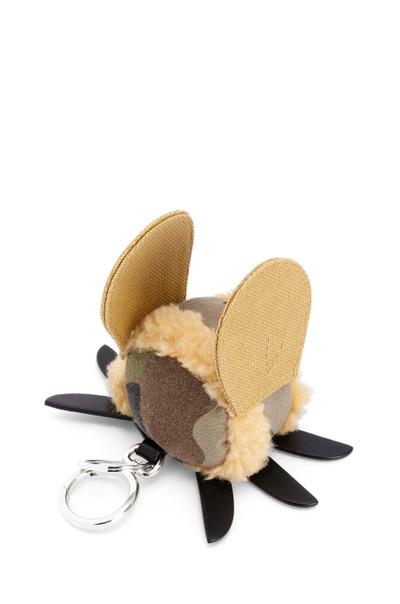 Loewe Bee charm in upcycled textile and calfskin outlook