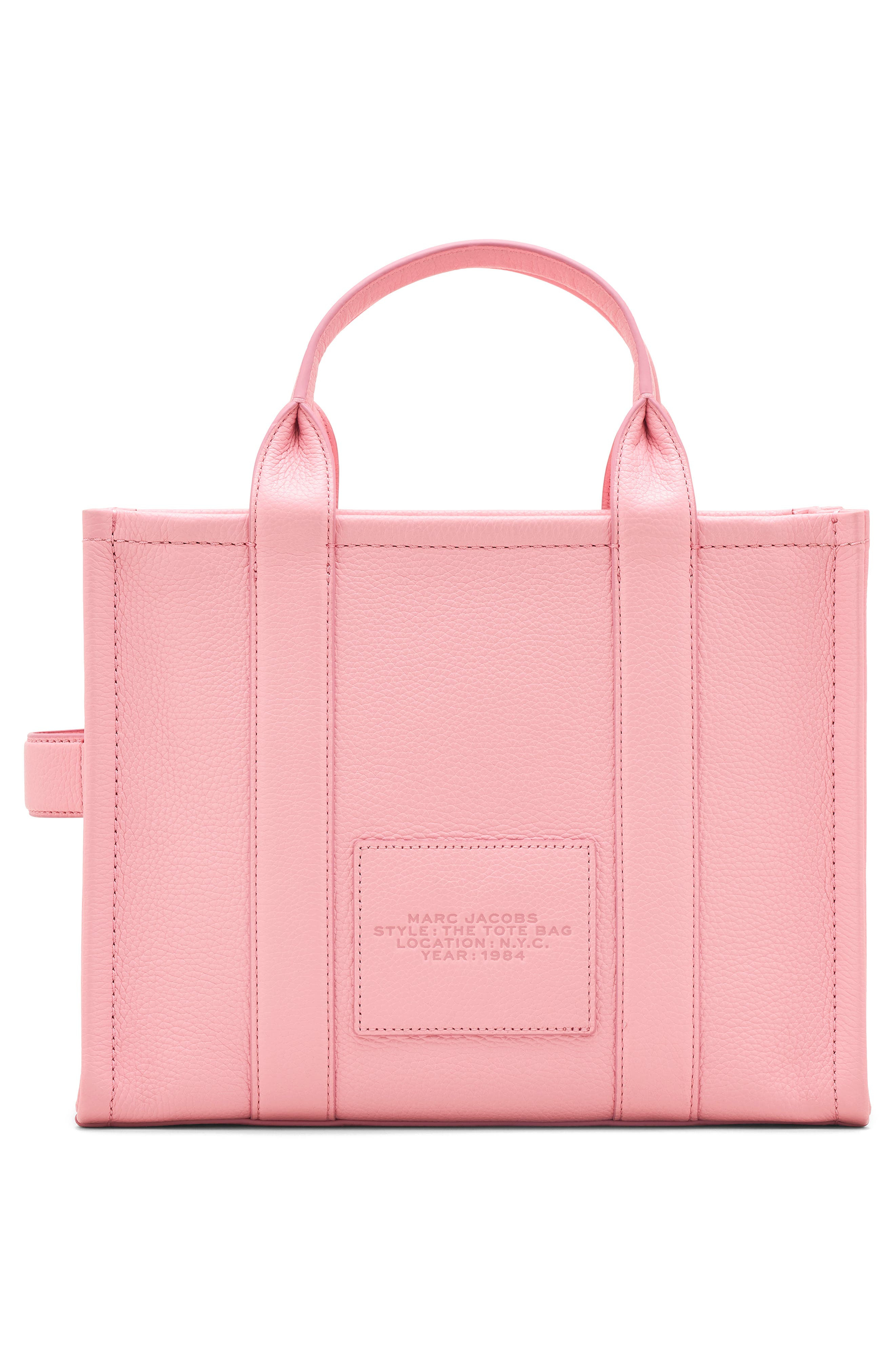 Marc Jacobs The Leather Medium Tote Bag in Ribbon Pink at Nordstrom - 4