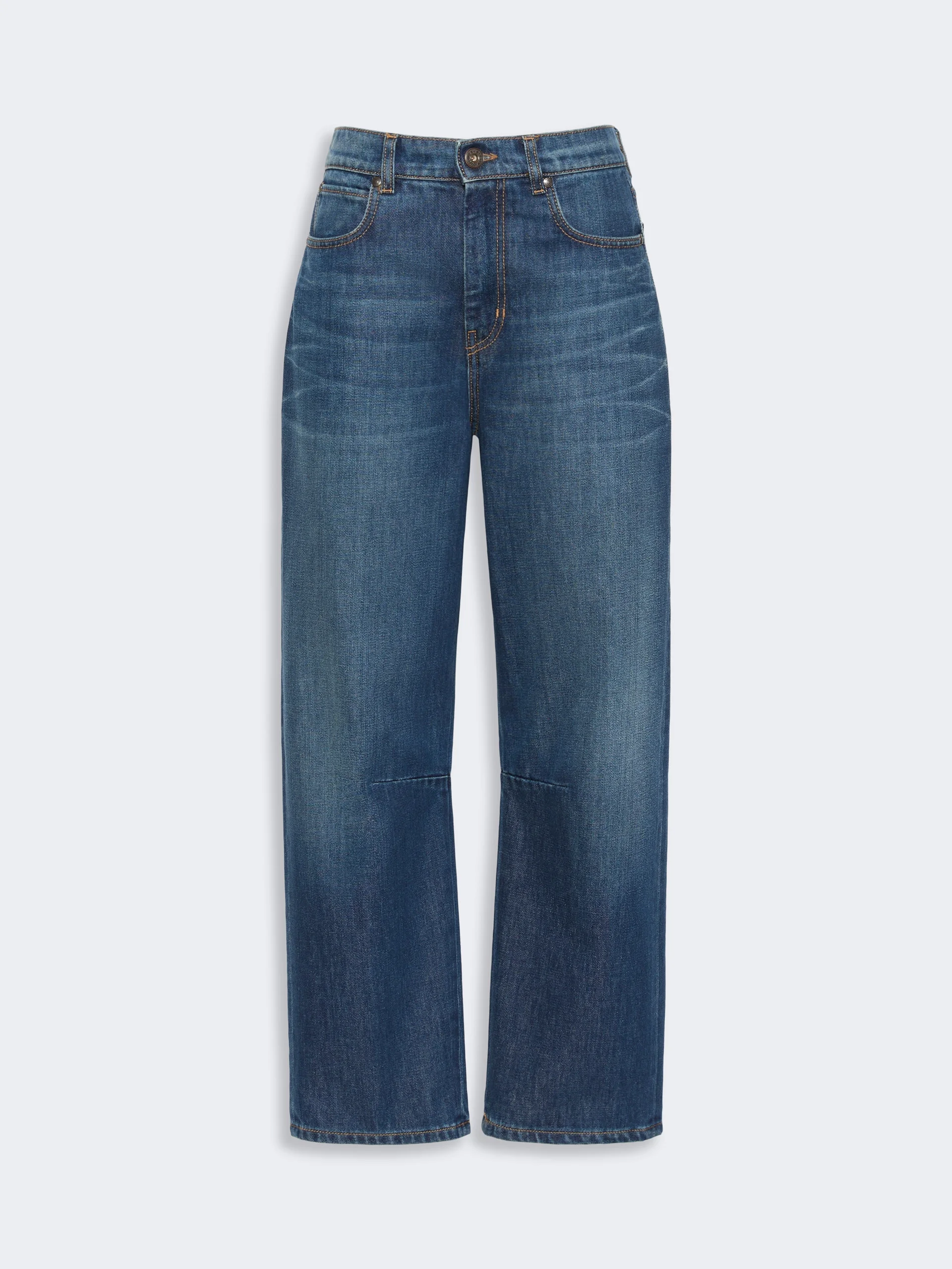 CADUCA Barrel-leg denim jeans - NAVY - 1