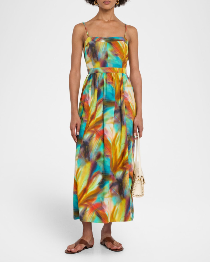MARIE OLIVER Selene Cotton Midi Dress outlook