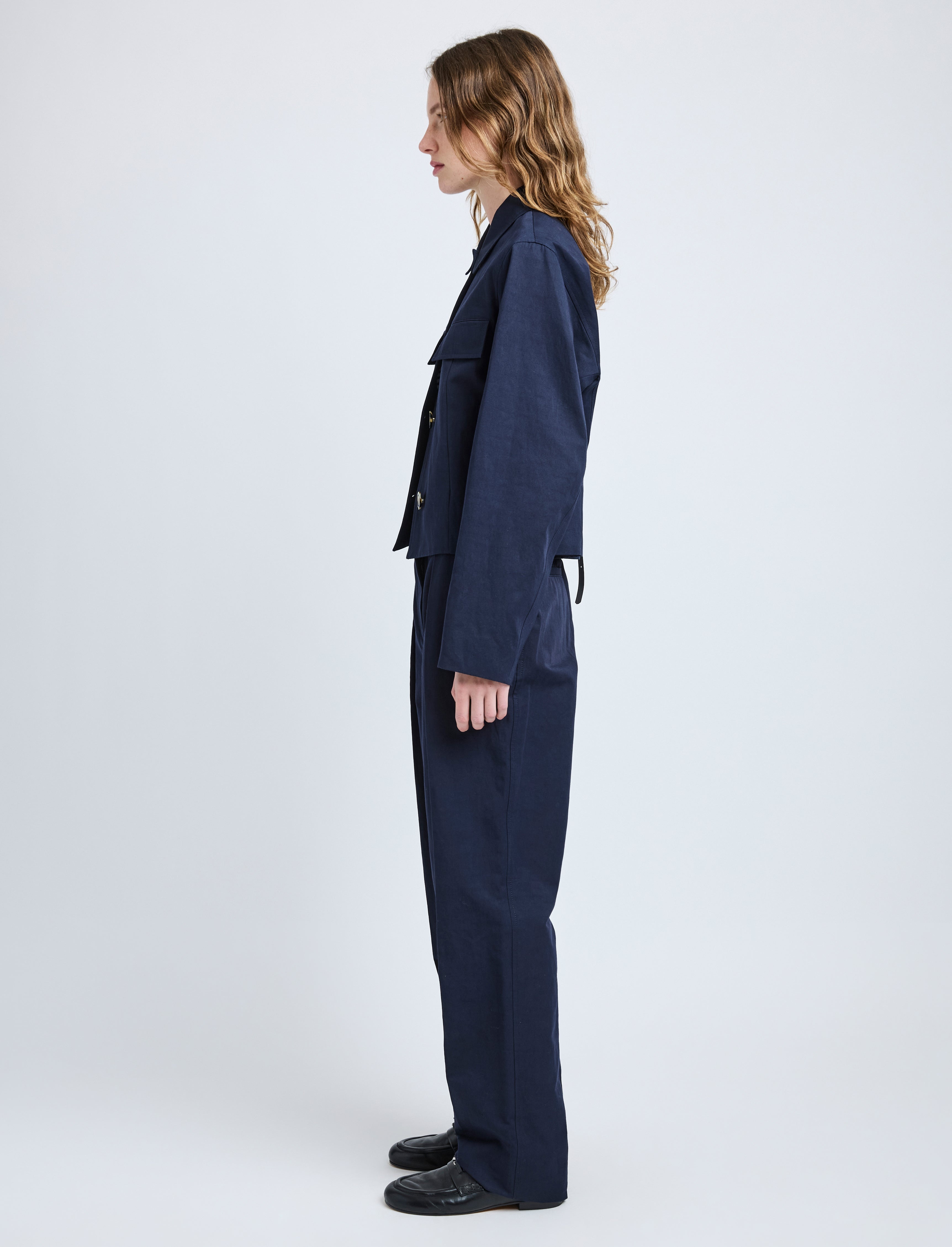 Thelma Jacket in Cotton Linen Suiting - 4