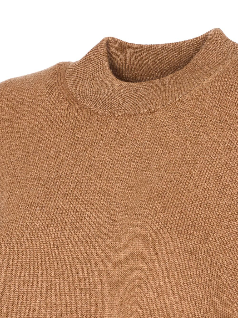 crewneck side-split sweater - 3