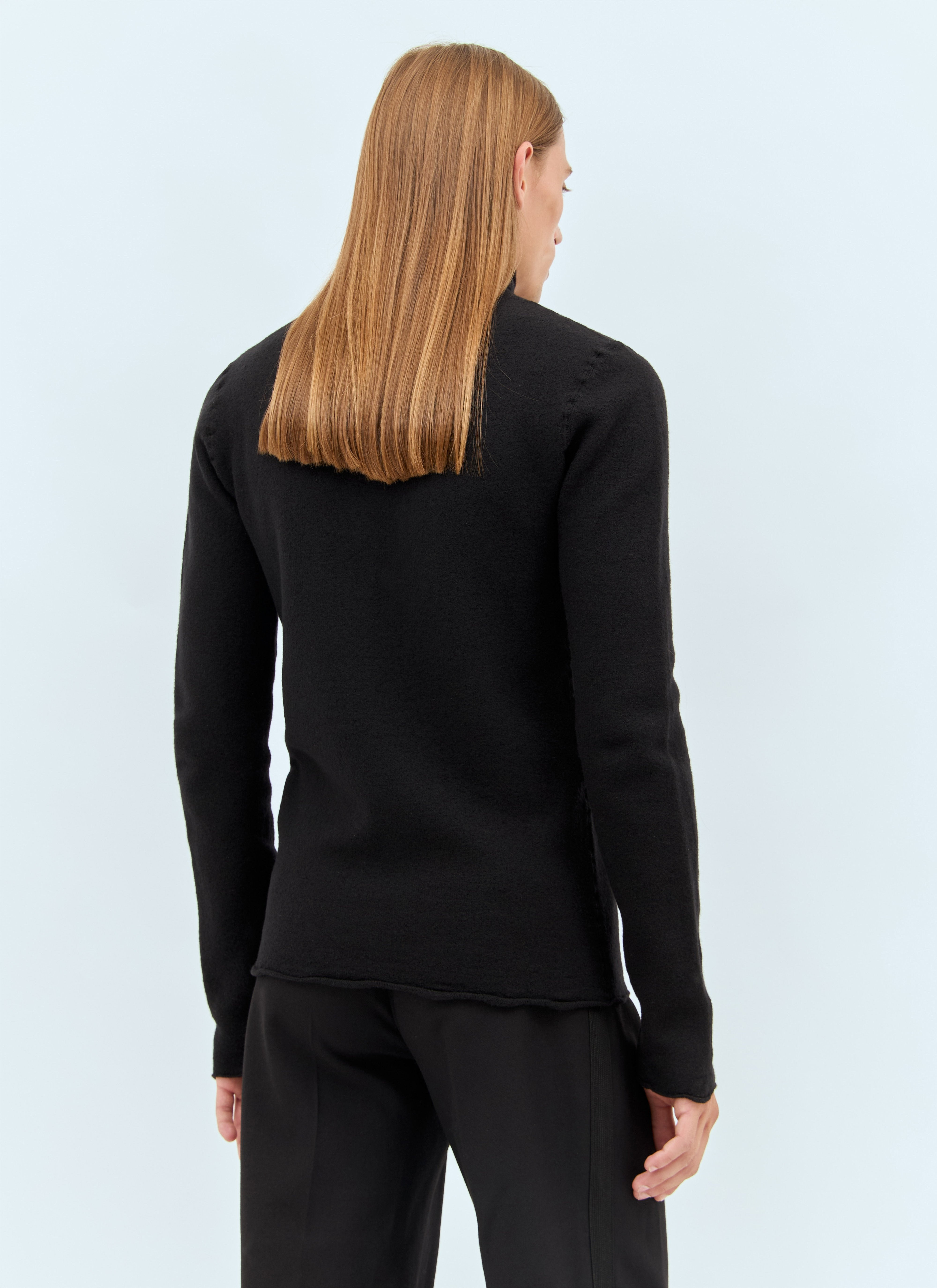 Bottega Veneta Men Distorted High Neck Wool Sweater - 6
