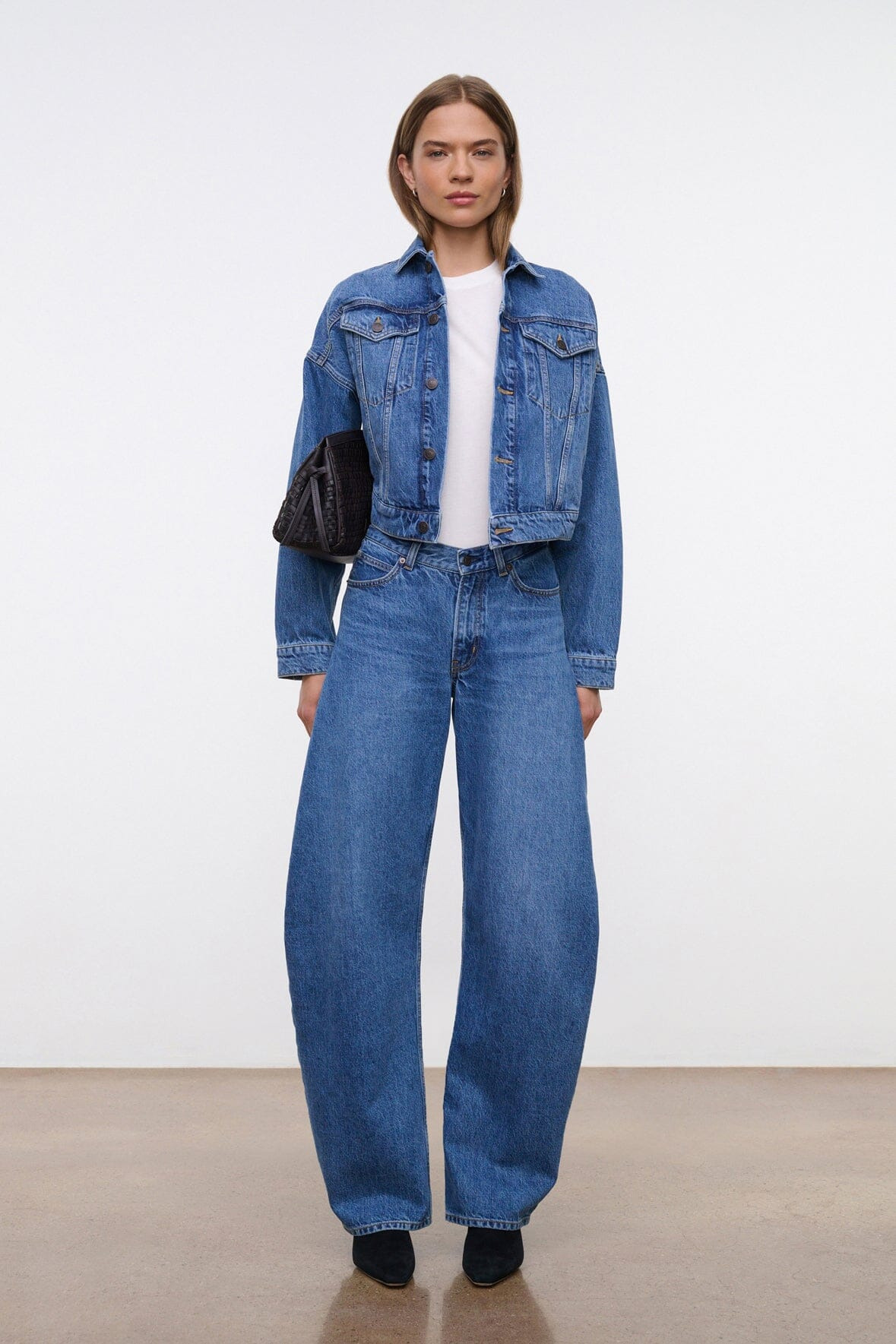 STAUD JACKSON BARREL JEAN VINTAGE WASH - 4