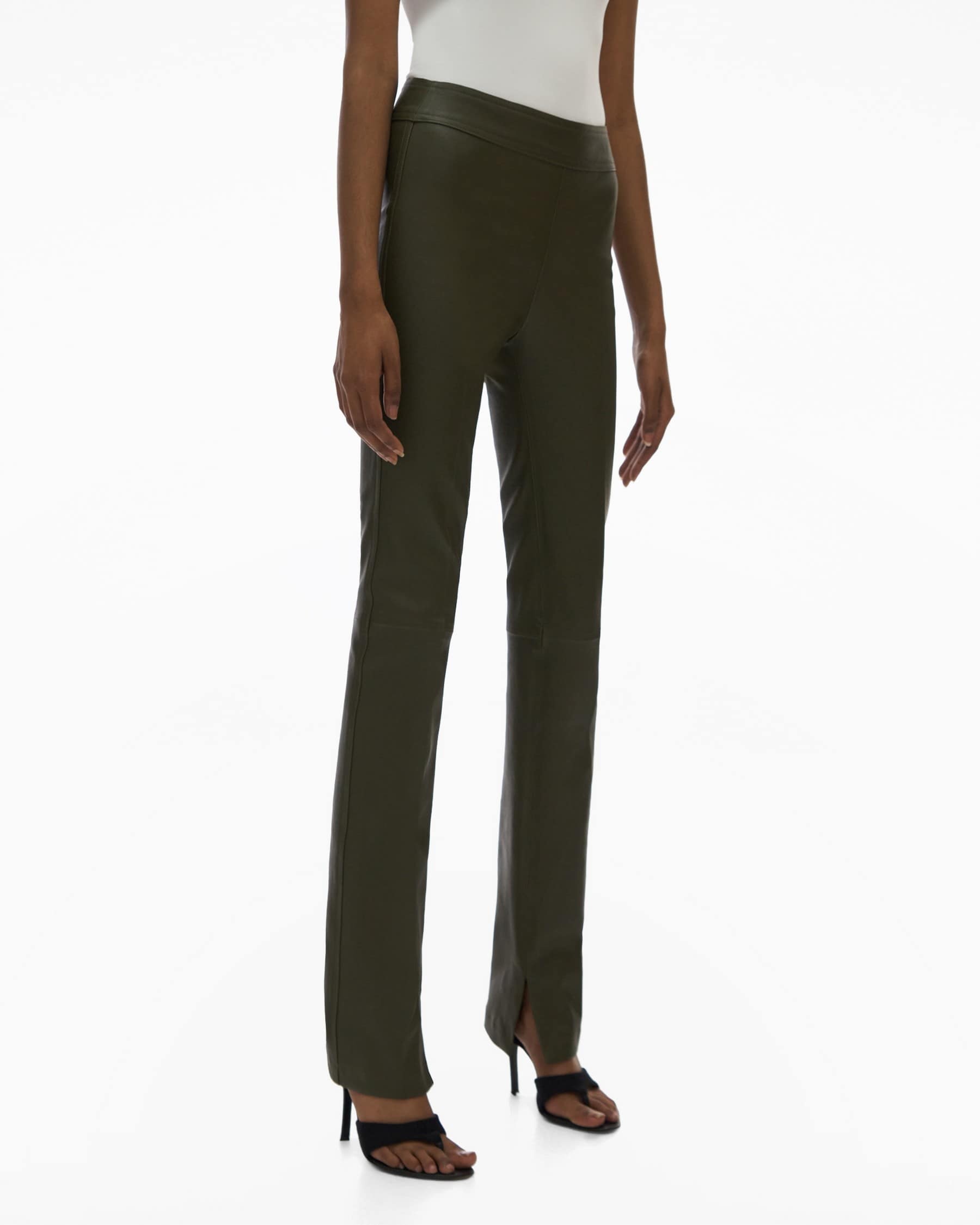 CORE SLIT LEATHER PANT - 5