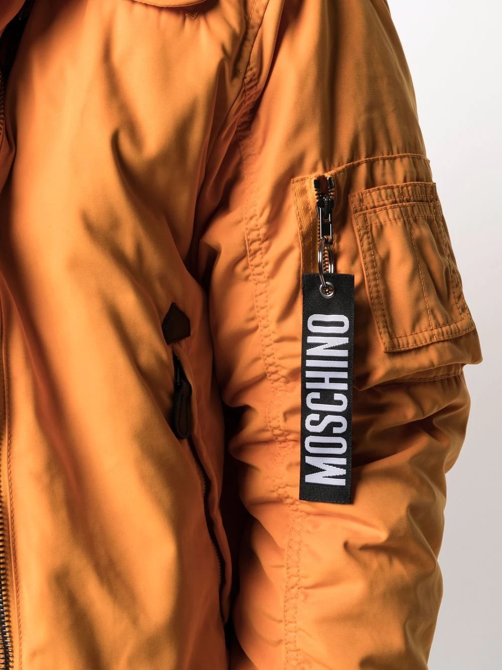 logo-keyring bomber jacket - 5