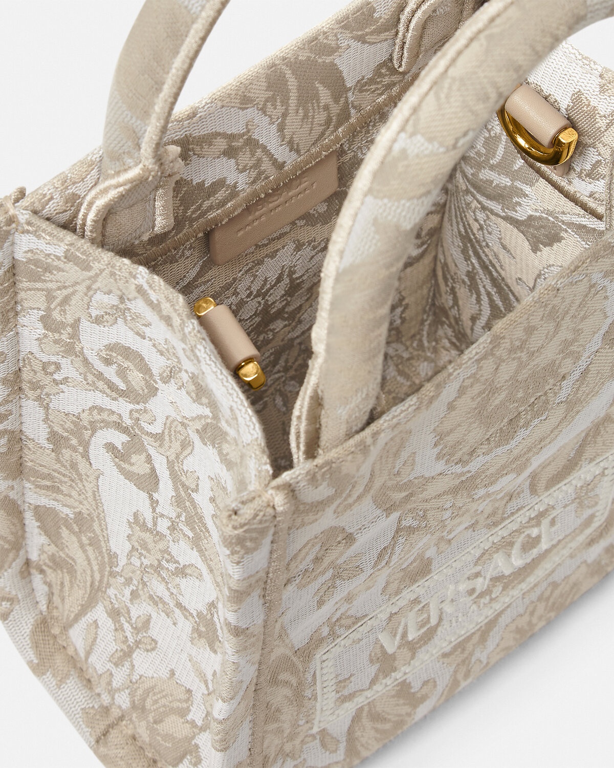 Versace Barocco Athena jacquard canvas tote bag - Black