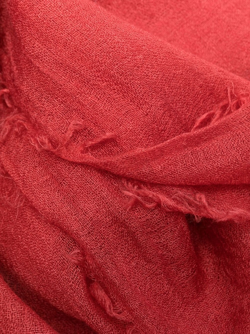 frayed-edge cashmere scarf - 3