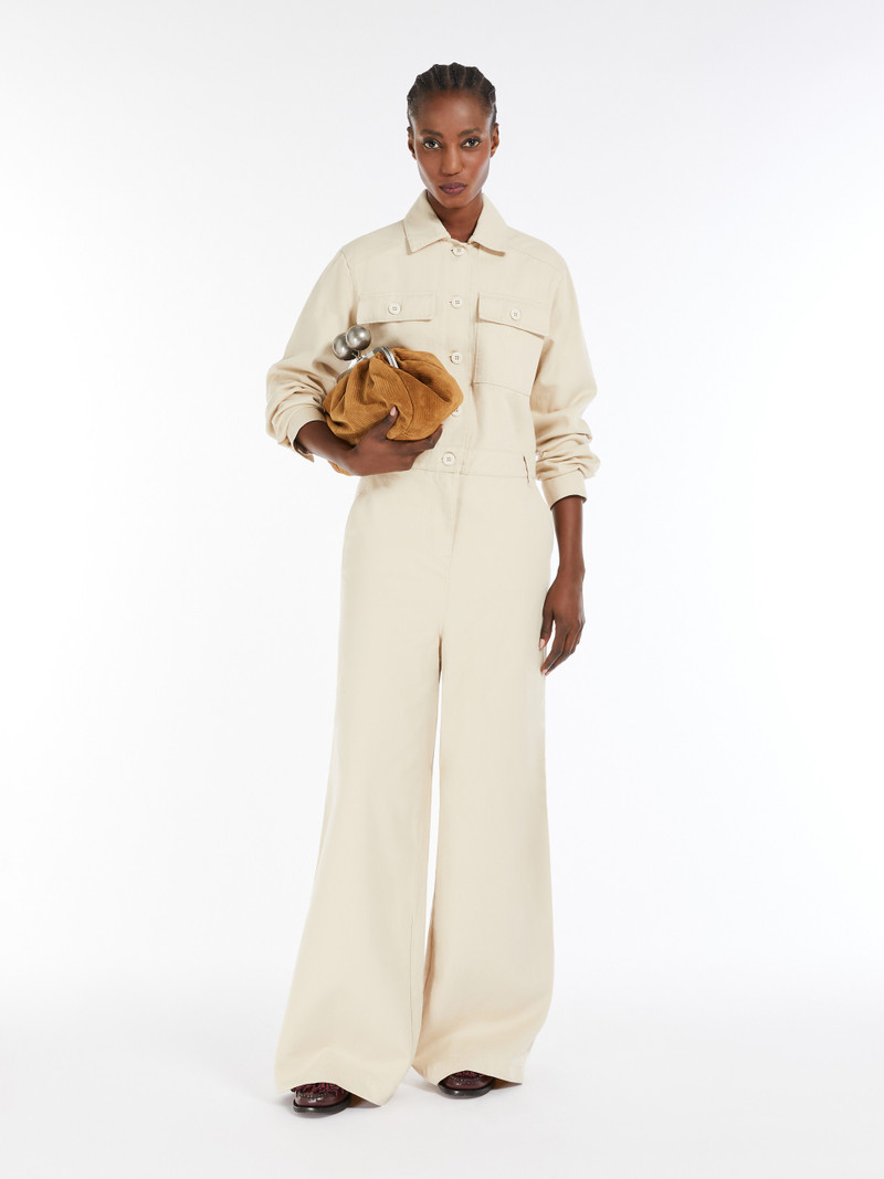 WEEKEND Max Mara RADICE Cotton drill jumpsuit outlook