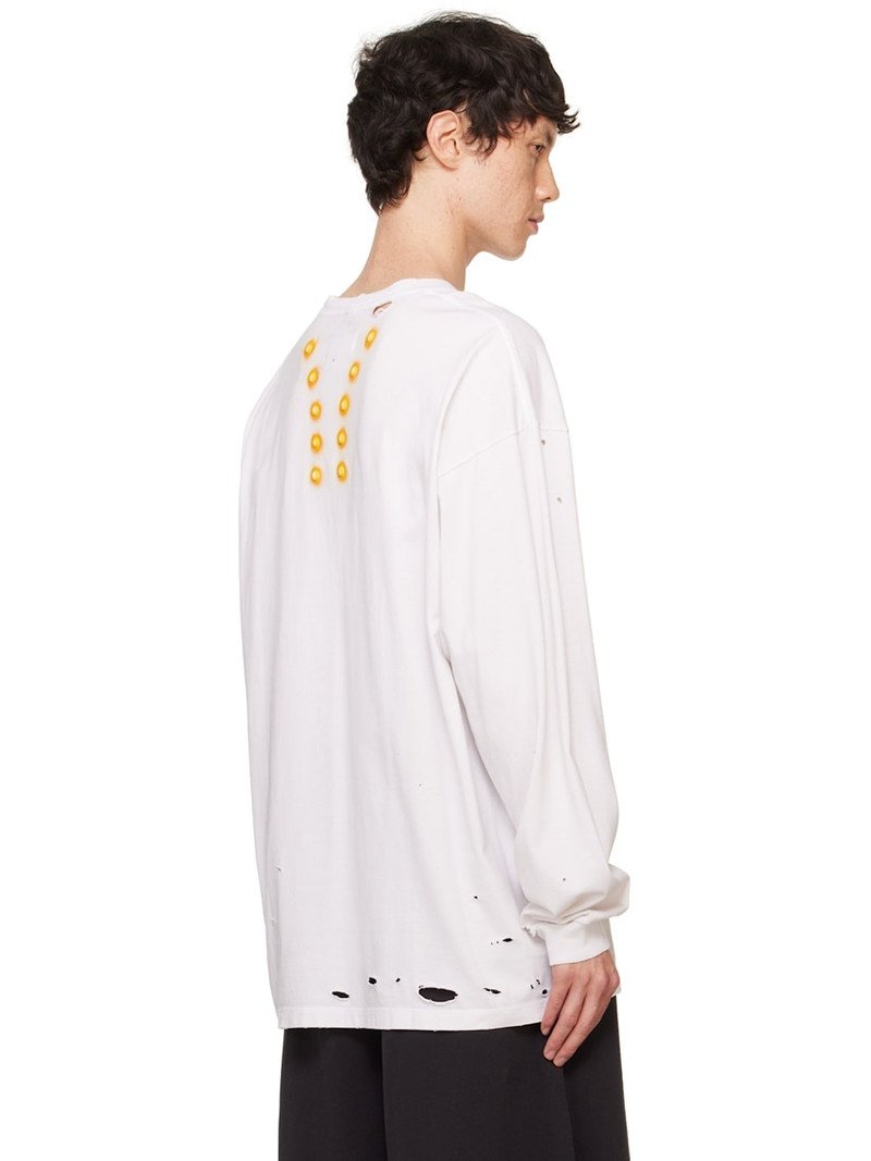 White Magnetic Long-Sleeve T-Shirt 3