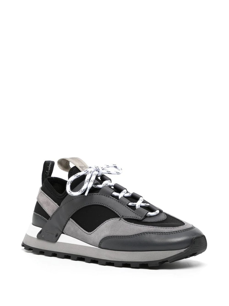 FERRAGAMO Indy panelled-design sneakers outlook