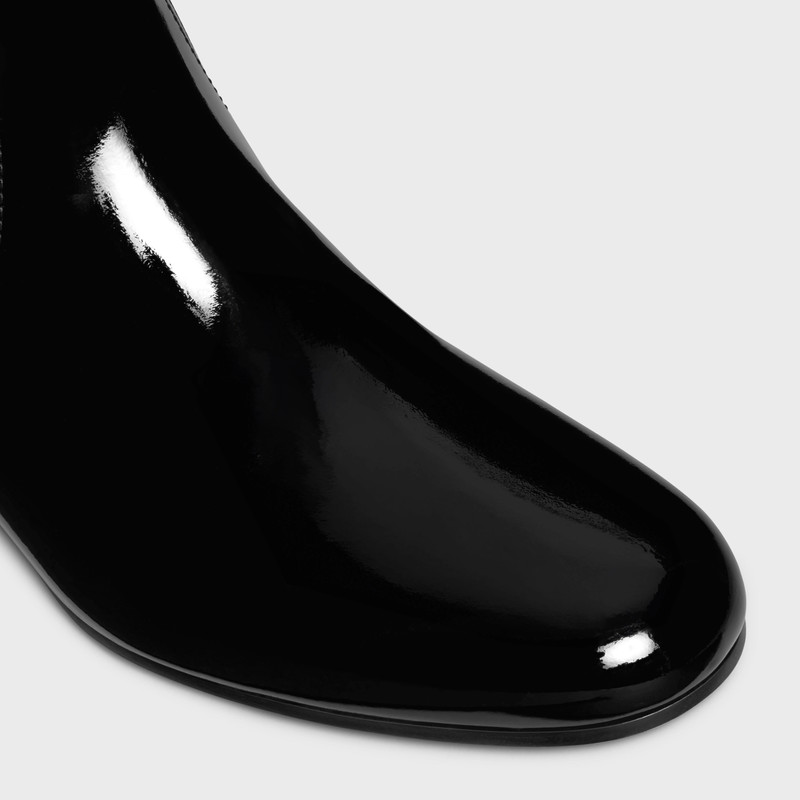 LES BOTTES CELINE TRIOMPHE UNDER THE KNEE BOOT in PATENT CALFSKIN 4