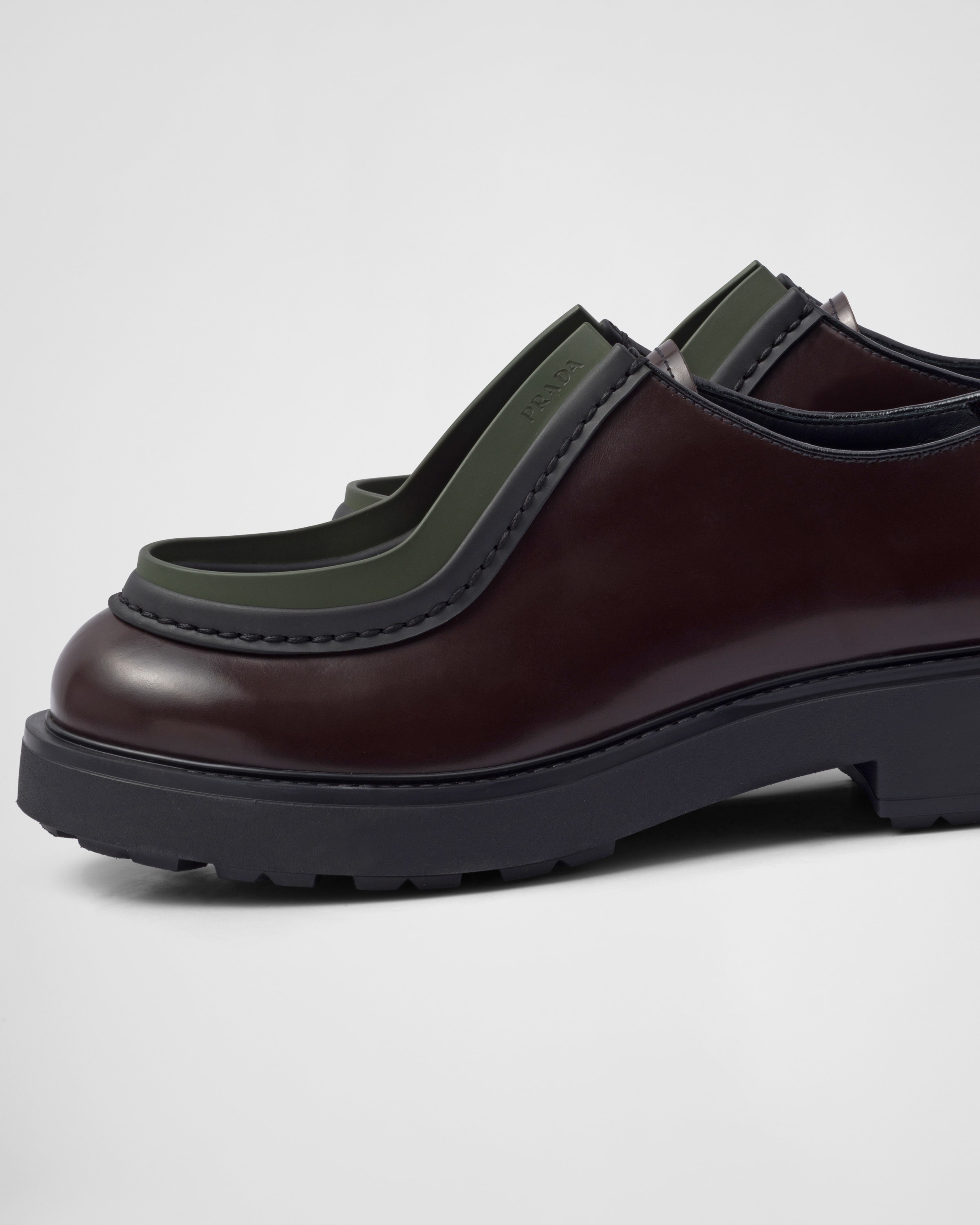 Diapason opaque brushed leather lace-up shoes - 7