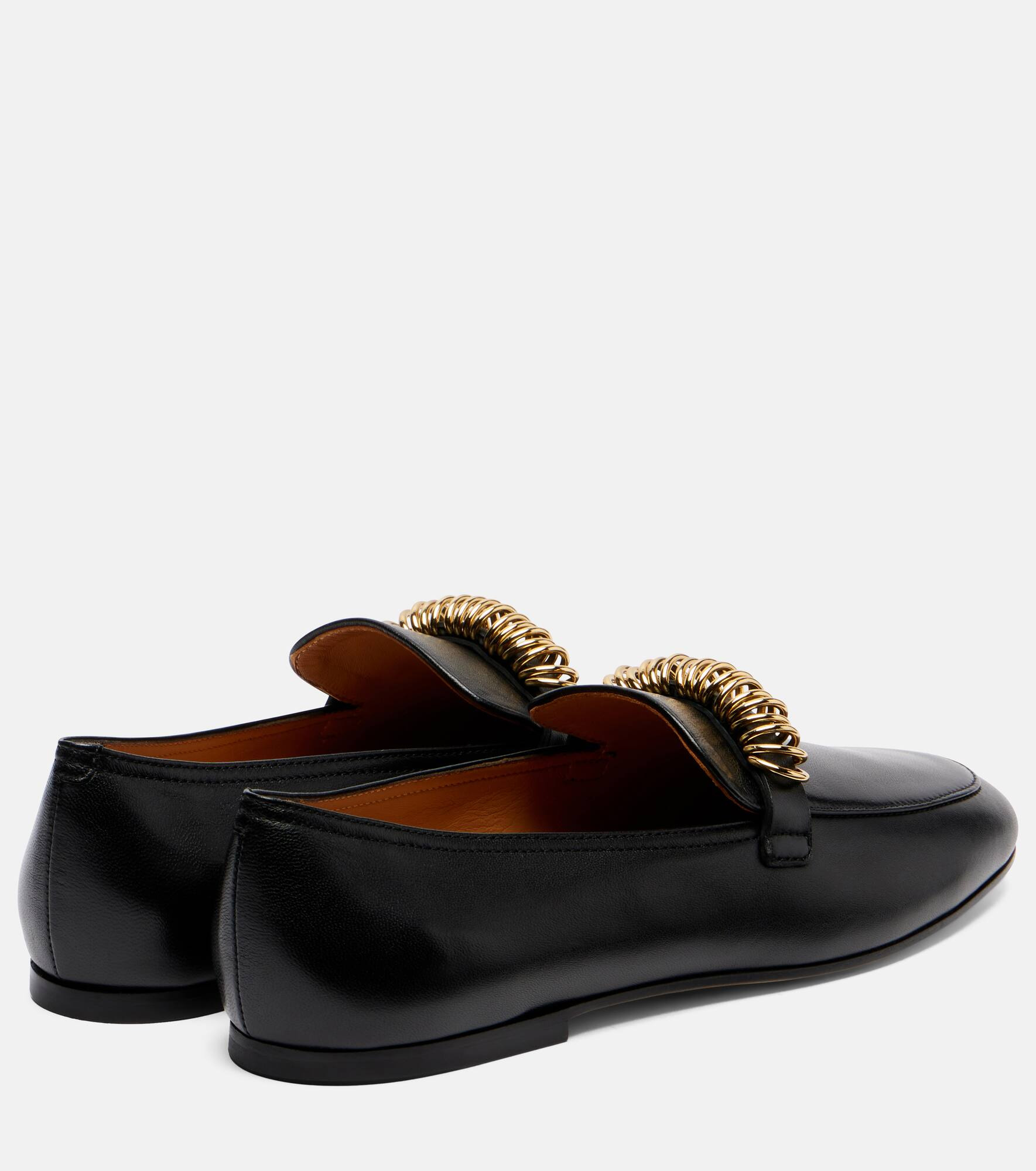 Embellished leather loafers - 2
