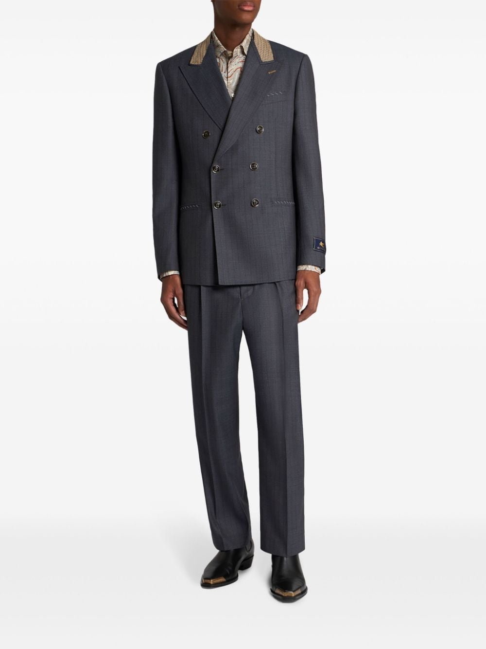 jacquard trousers - 2