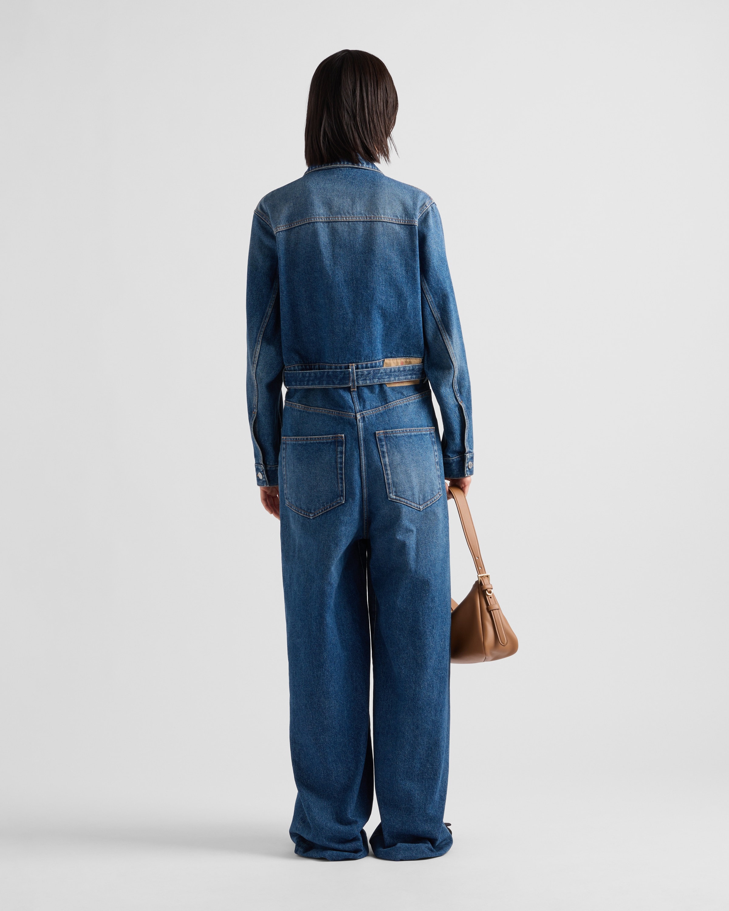 【送料無料】 PRADA Denim jumpsuit Navy Denim jumpsuit | PRADA