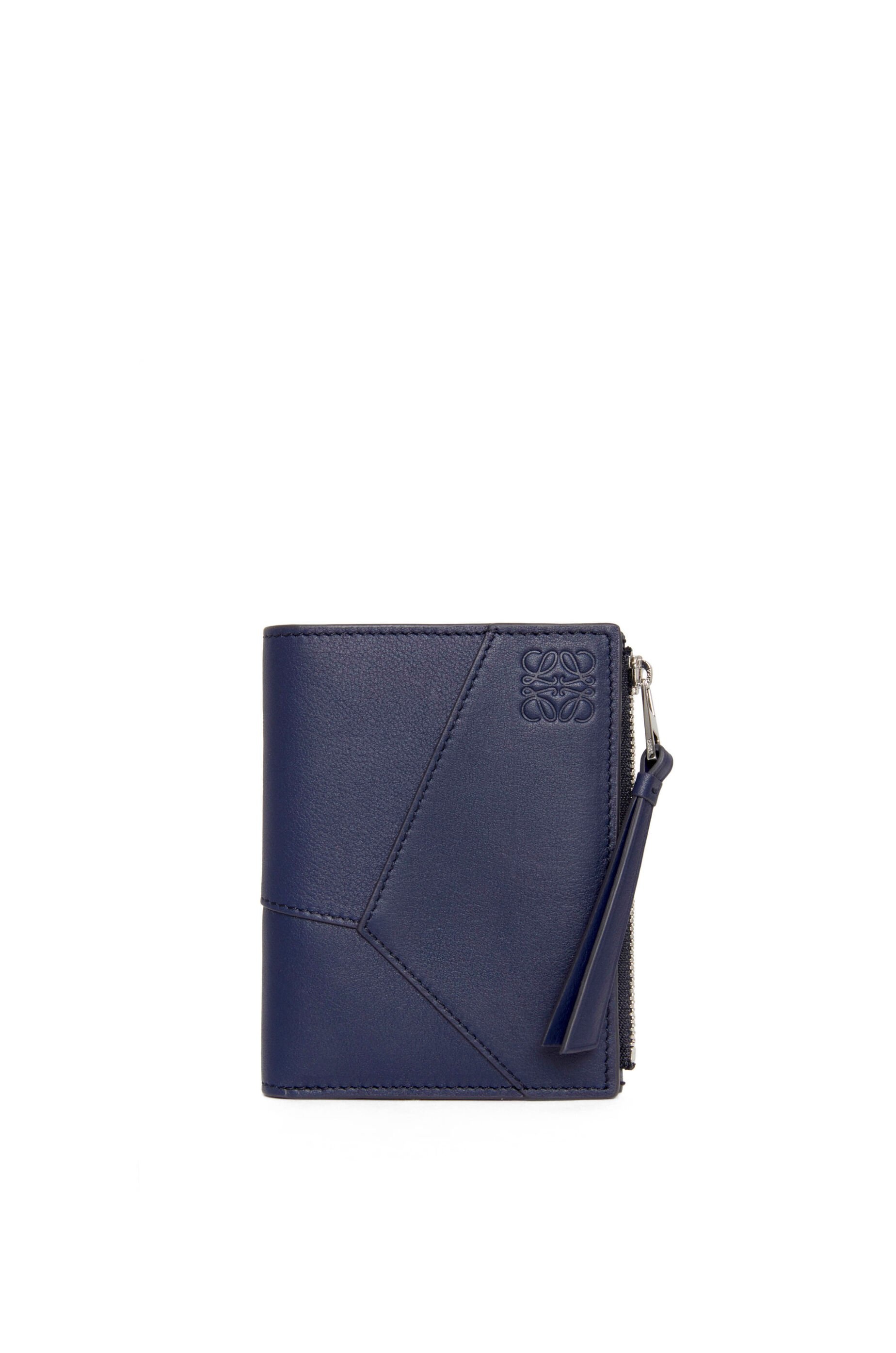 Puzzle slim compact wallet in classic calfskin - 1