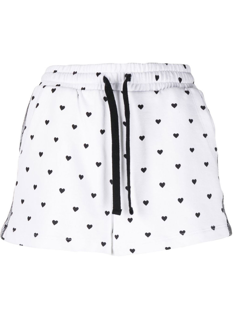 cotton heart-print shorts 1