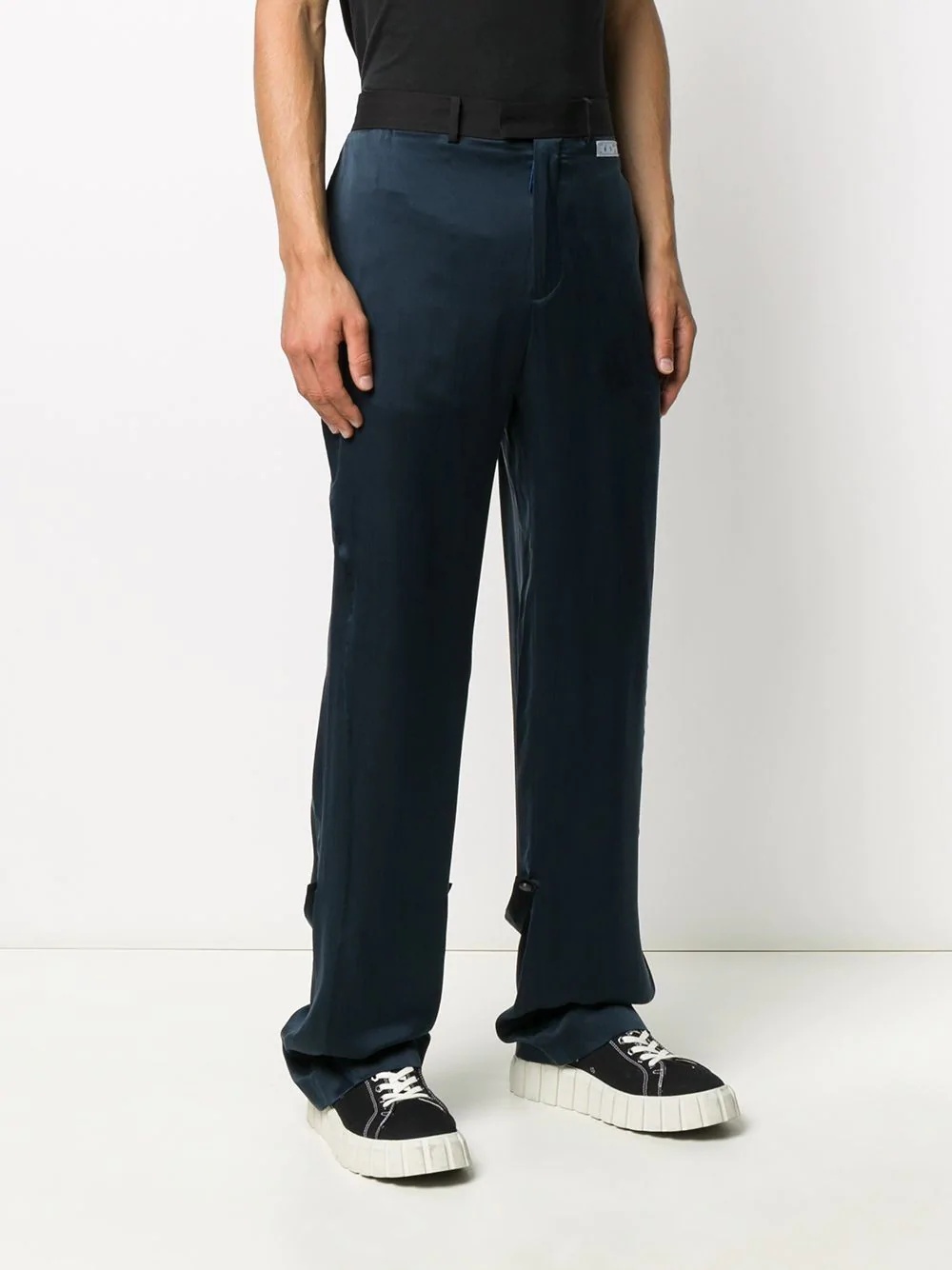 elongated straight-leg trousers - 3