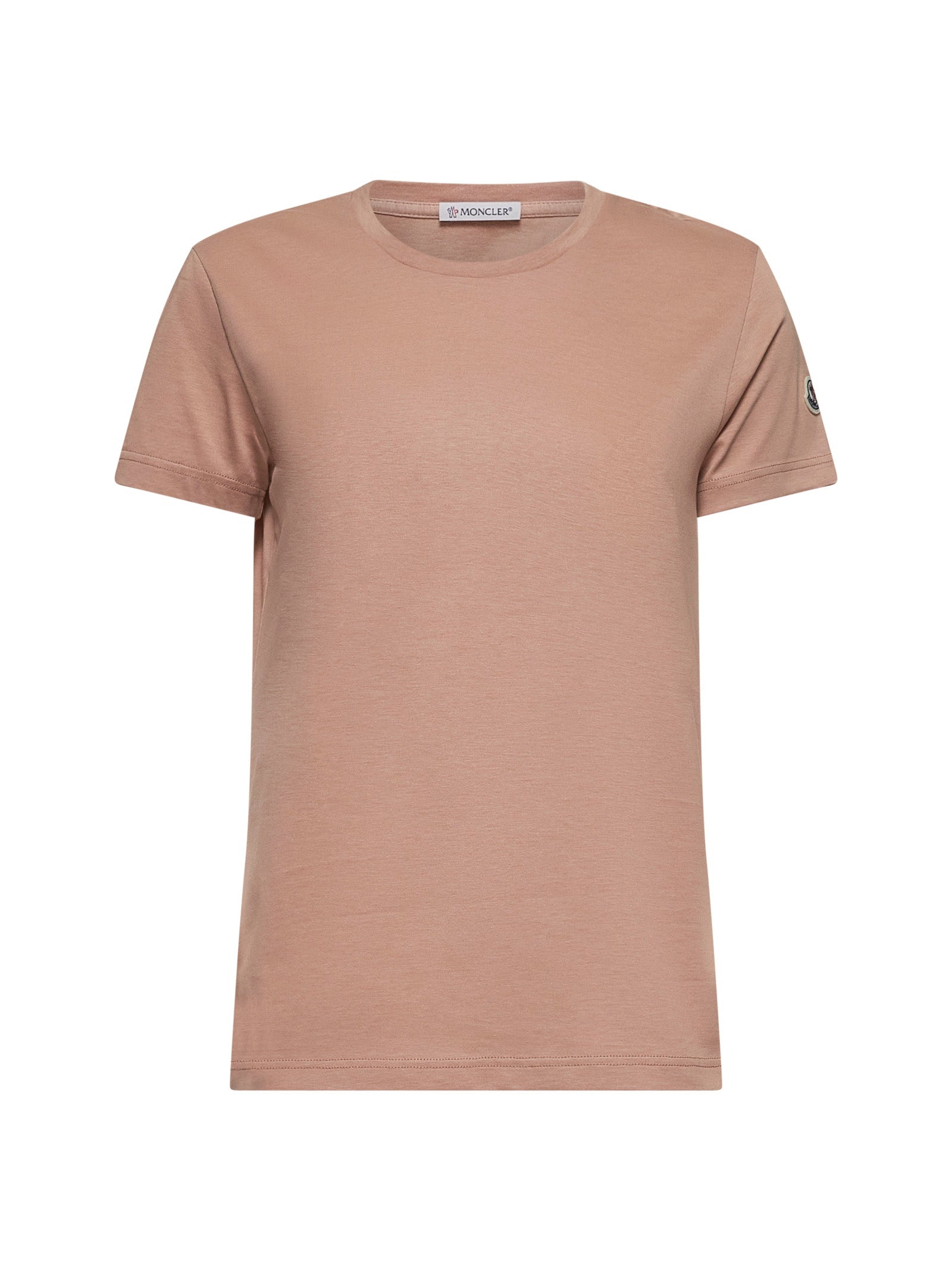 Pink jersey logo patch T-shirt - 1