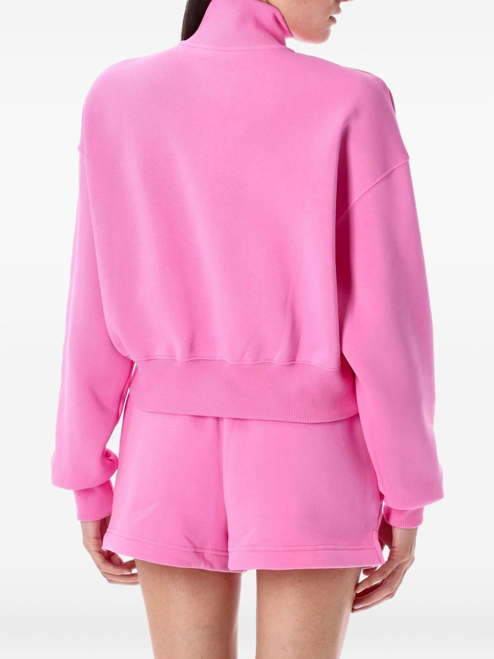 half-zip cropped sweatshirt - 2
