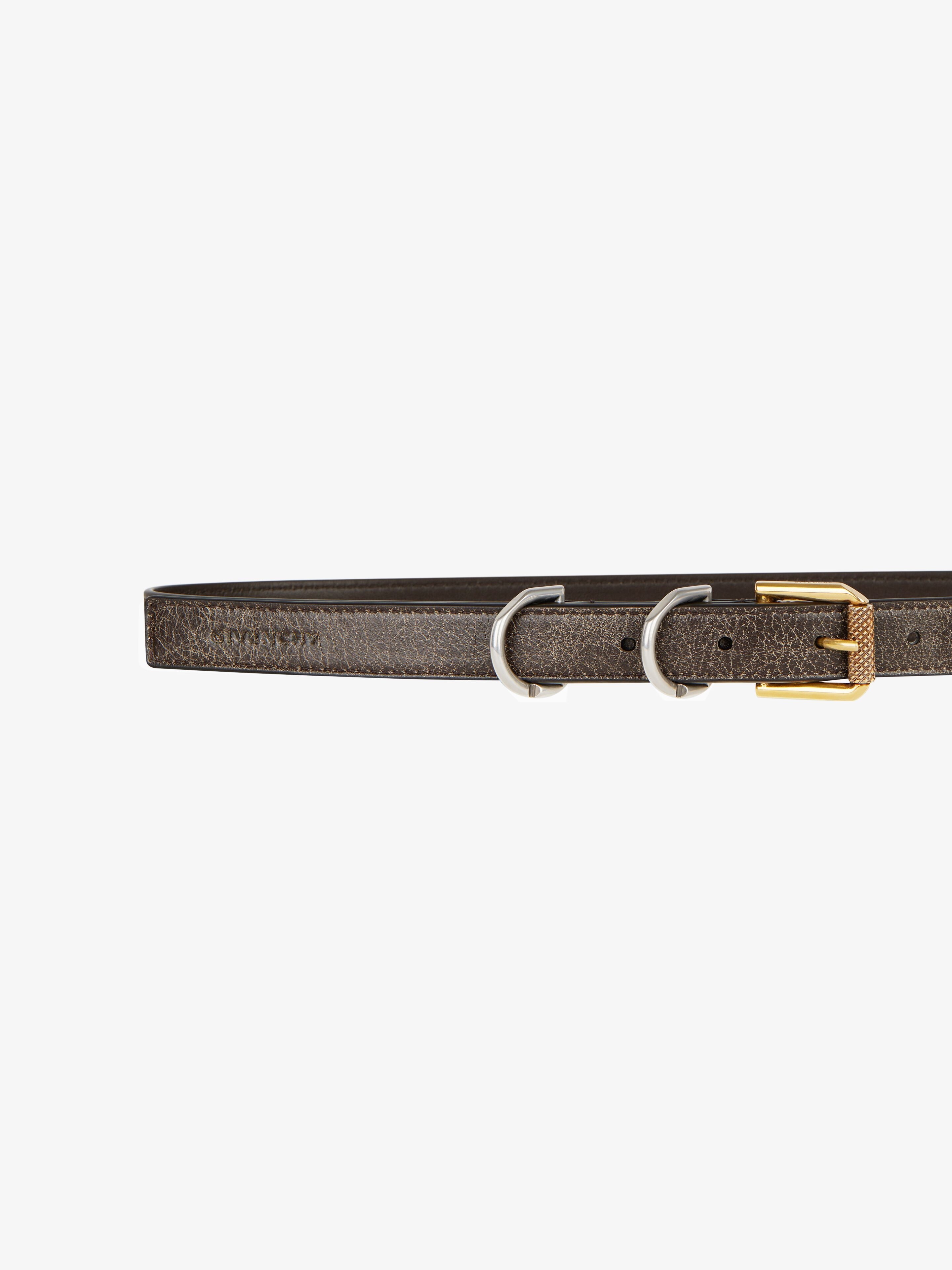 VOYOU BELT IN AGED LEATHER - 2