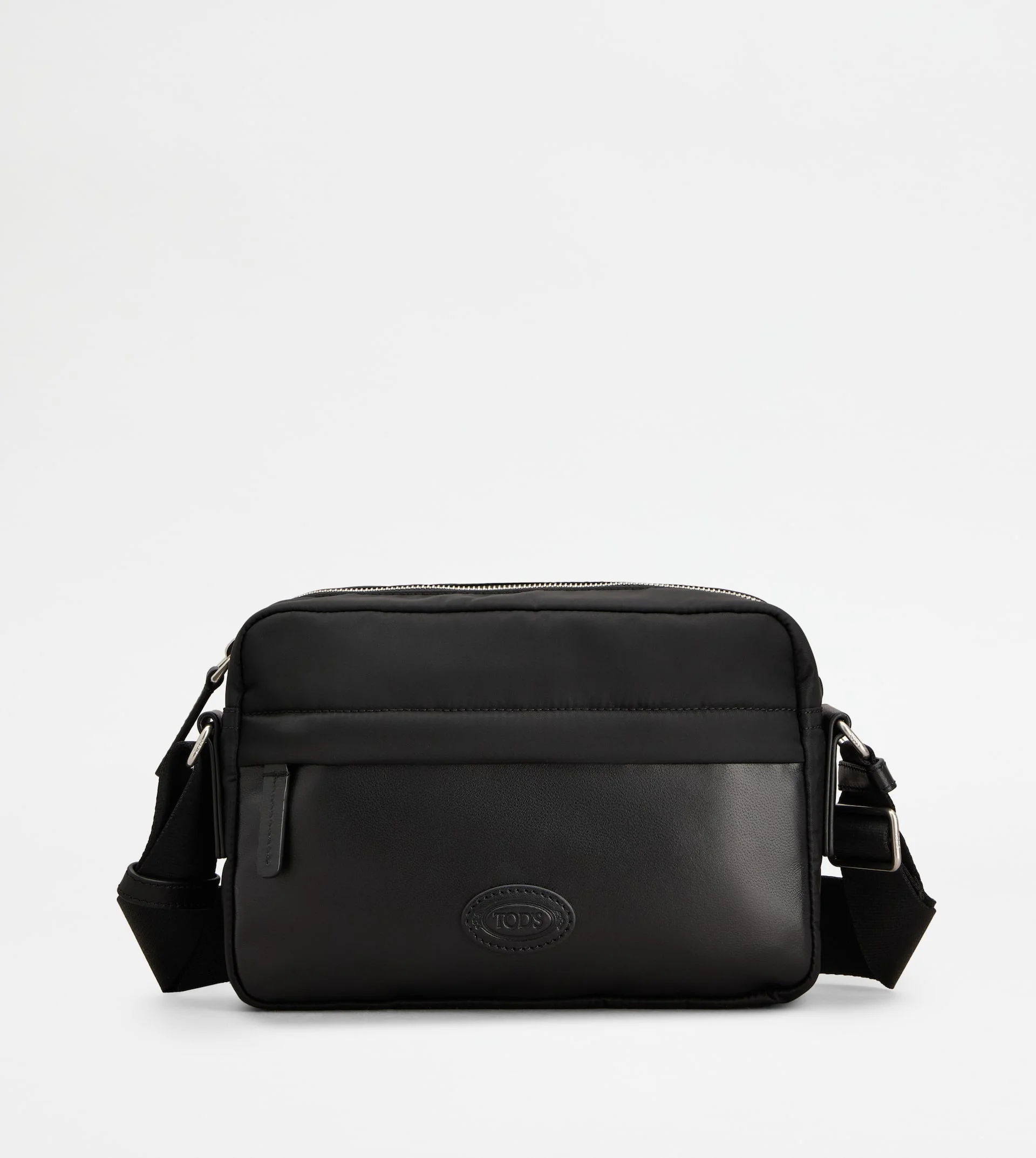 CAMERA BAG IN FABRIC AND LEATHER MINI - BLACK - 1