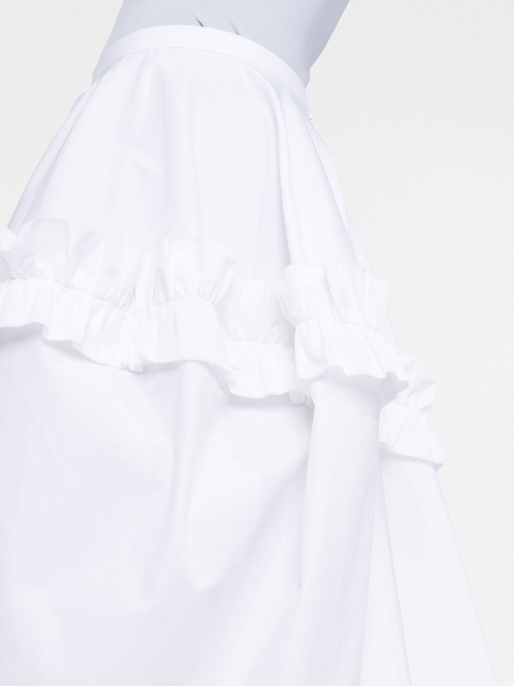 ruffle-detail asymmetric skirt - 5