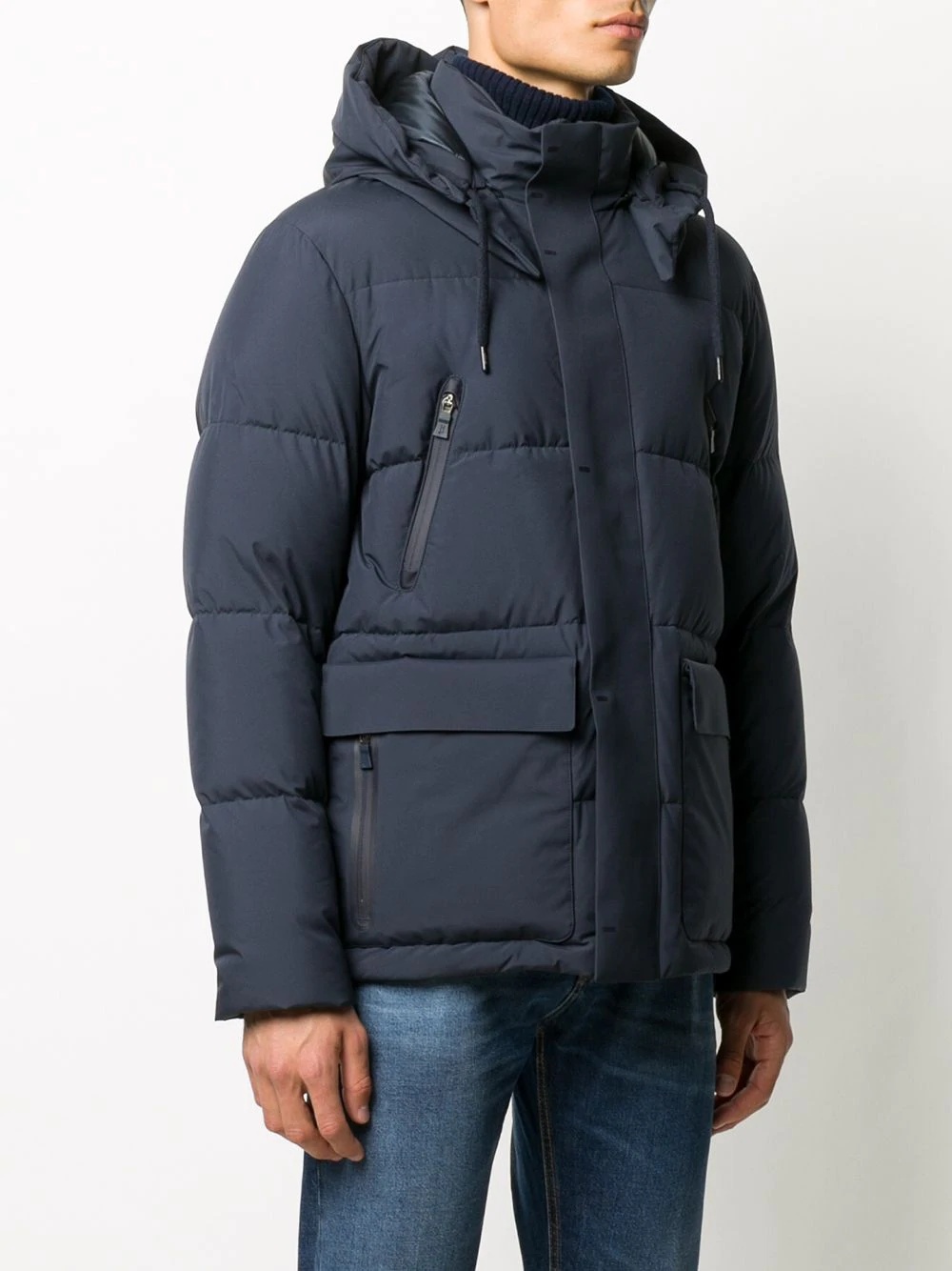 hooded down jacket - 3