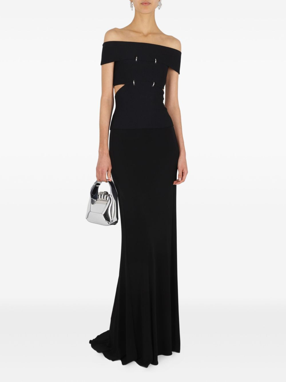 asymmetric-hem maxi skirt - 2