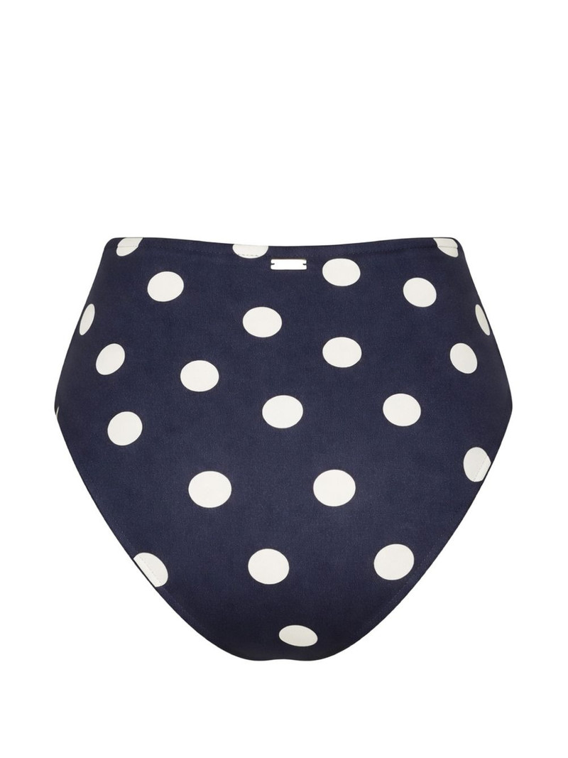 Cult Gaia Alouette polka dot ring high waist bikini bottom outlook