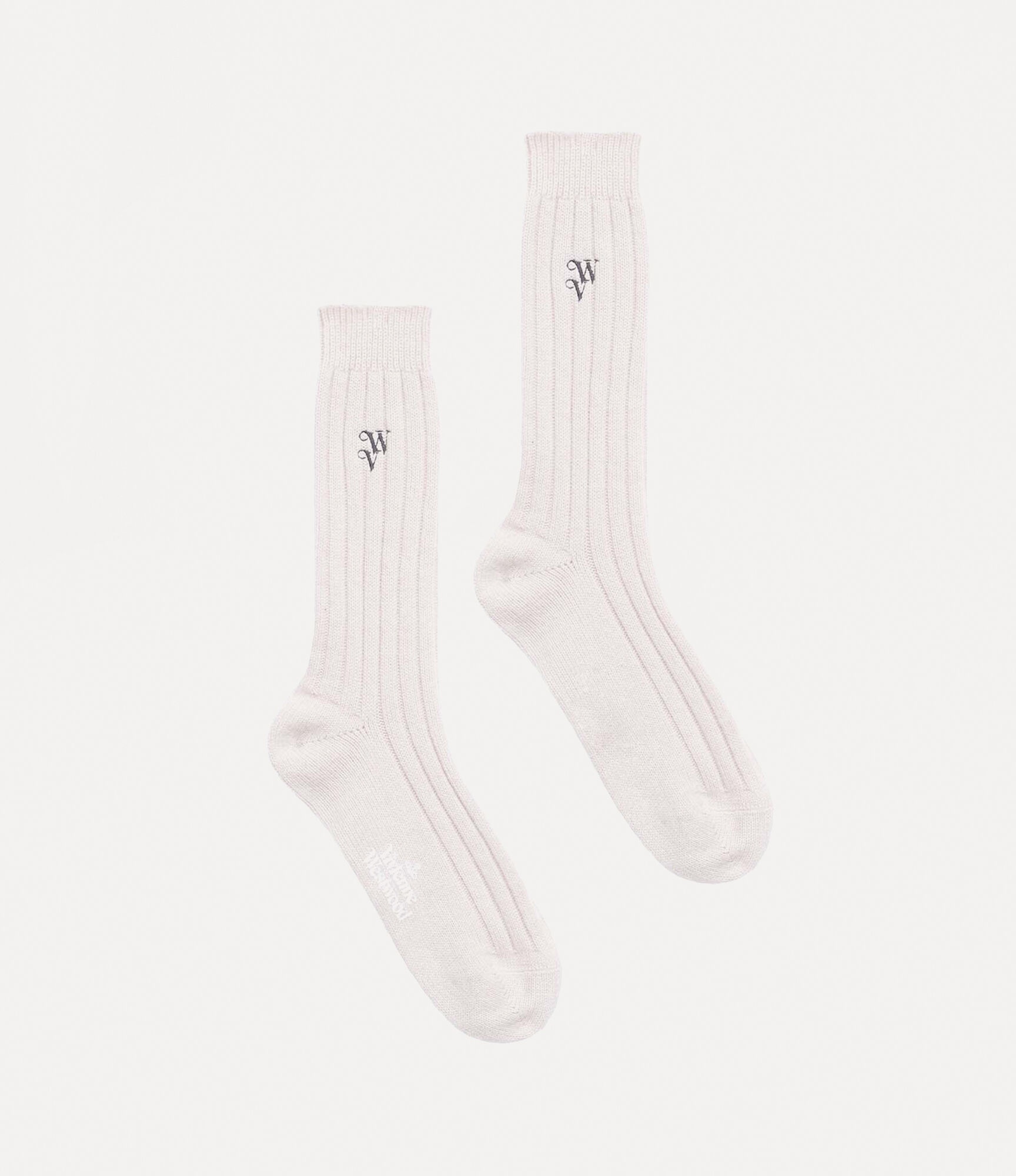 RIB CASHMERE SOCKS - 2