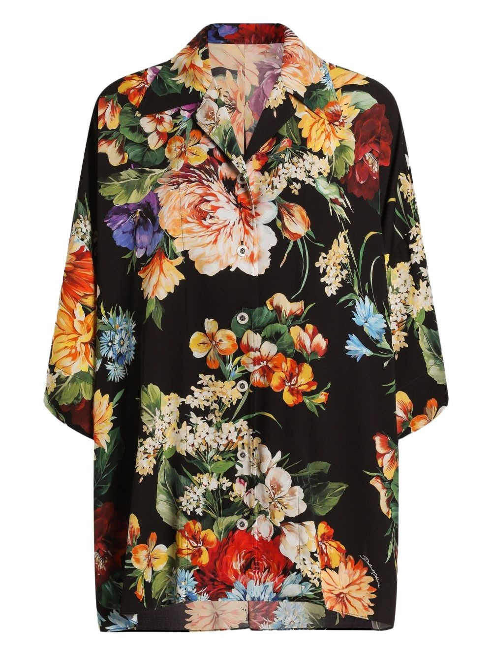 floral-print shirt - 1