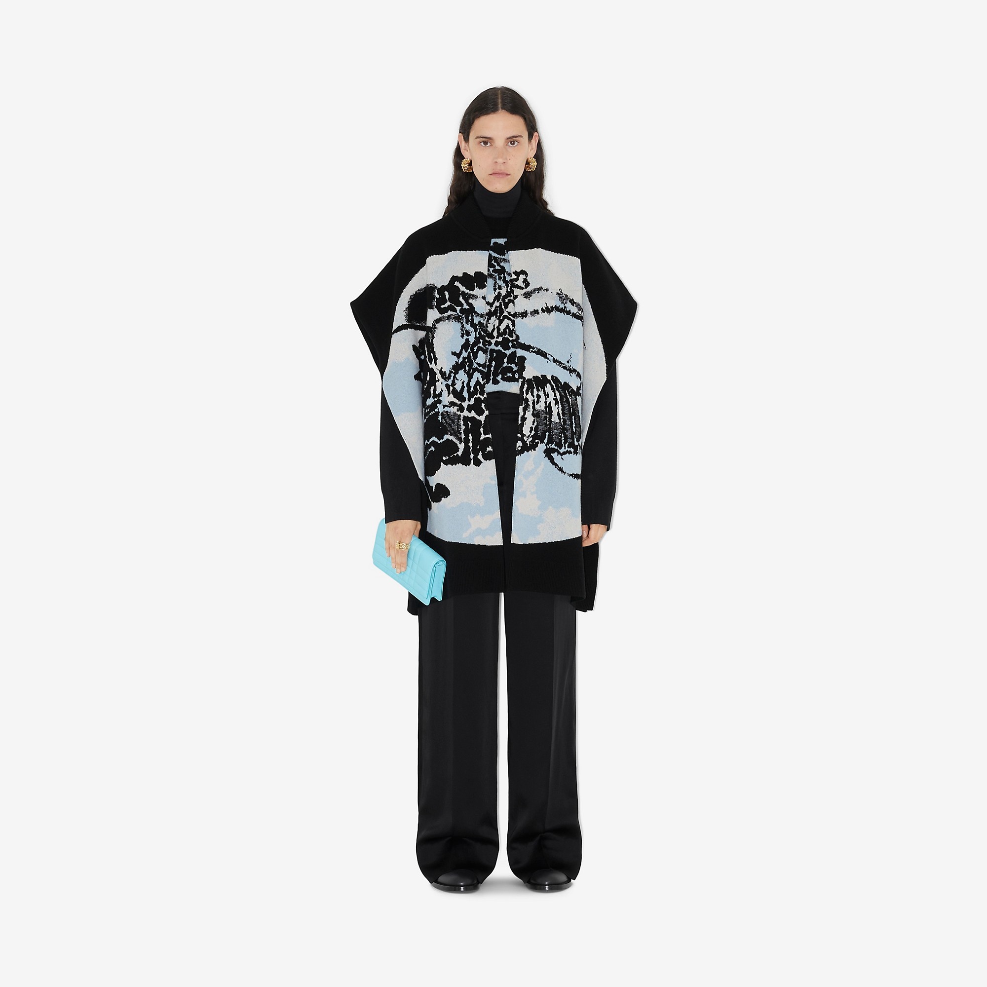EKD Cloud Wool Cashmere Cape - 2