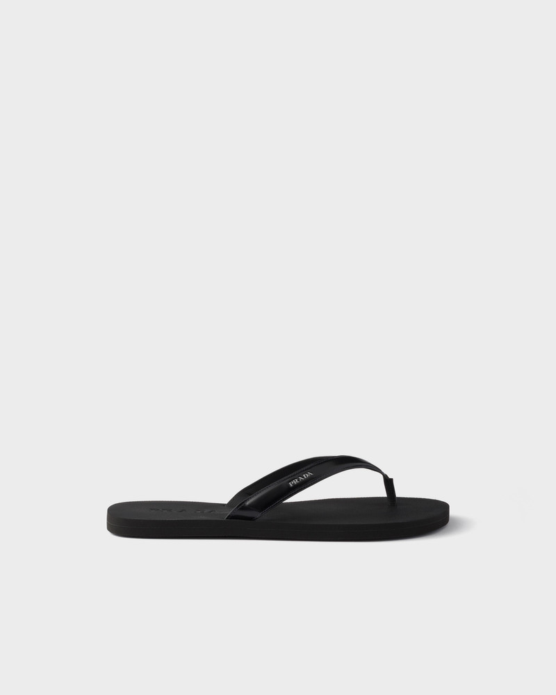 Prada Brushed leather flip-flops outlook