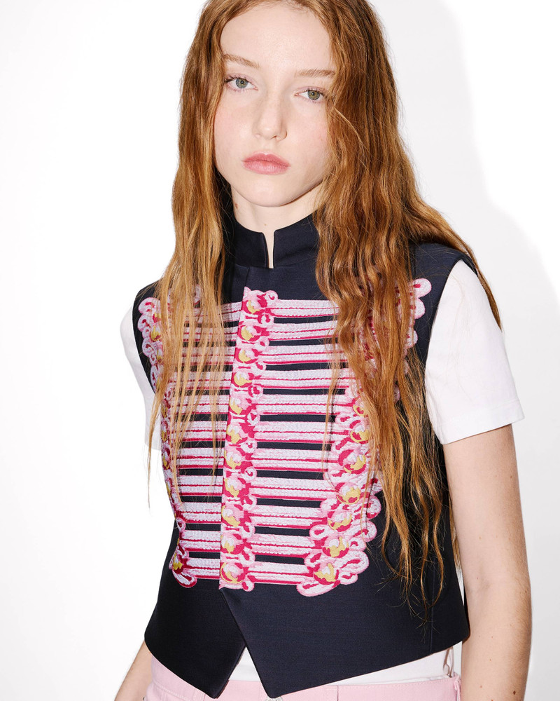 'KENZO Trompe L'œil' vest in wool and cotton 5