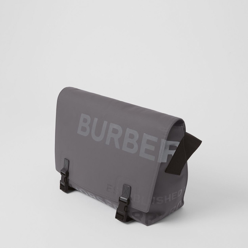 Horseferry Print Coated Canvas Messenger Bag 4