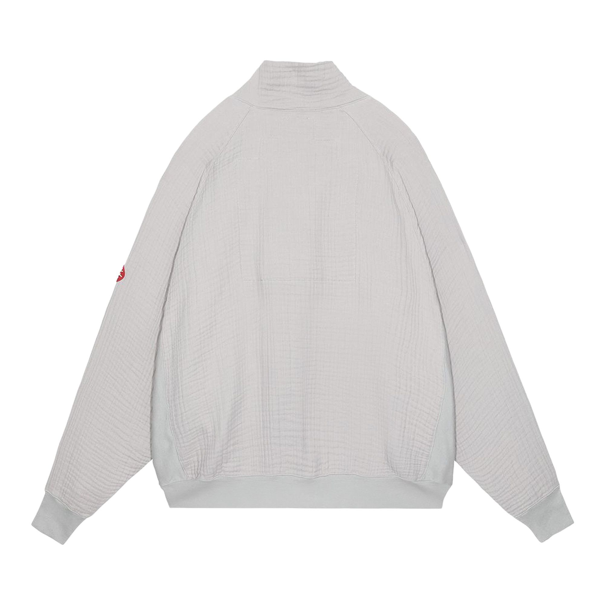 Cav Empt Layered Gauze Half Zip Sweatshirt 'Grey' - 2