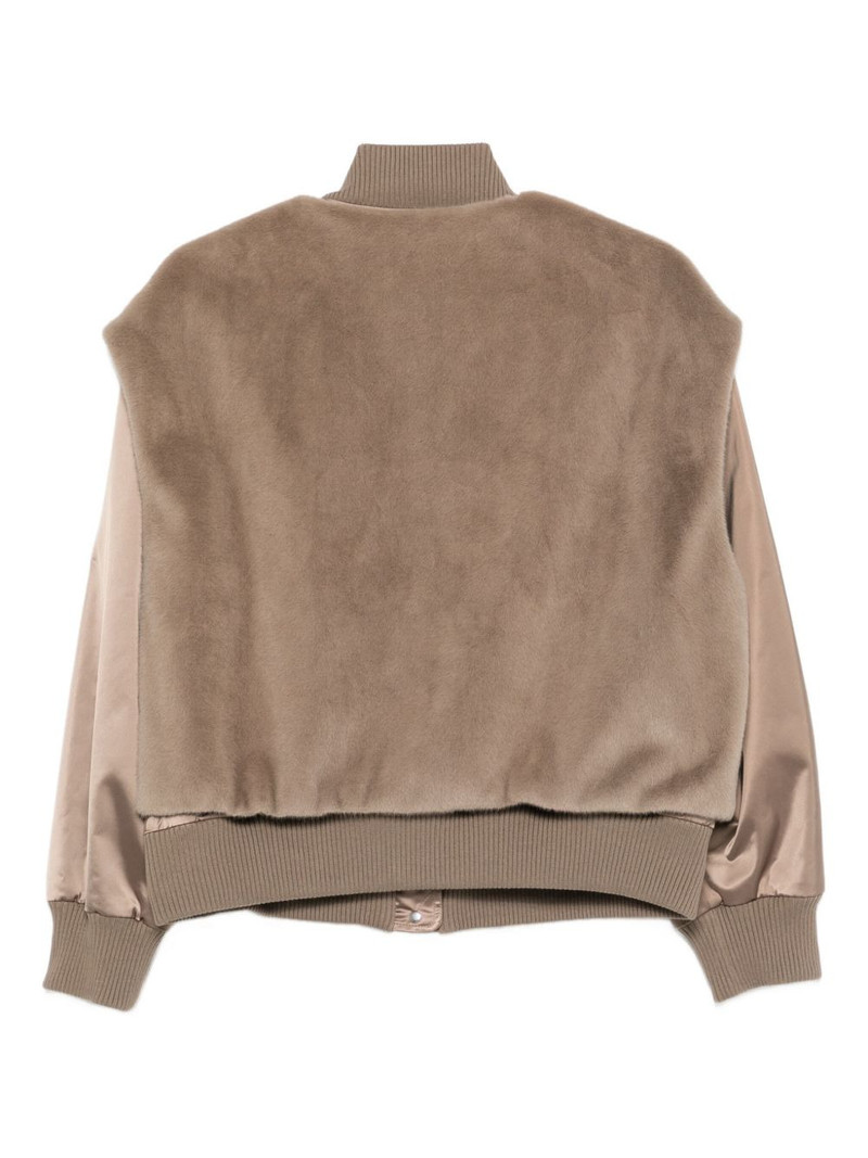 BOSS detachable-panel bomber jacket outlook