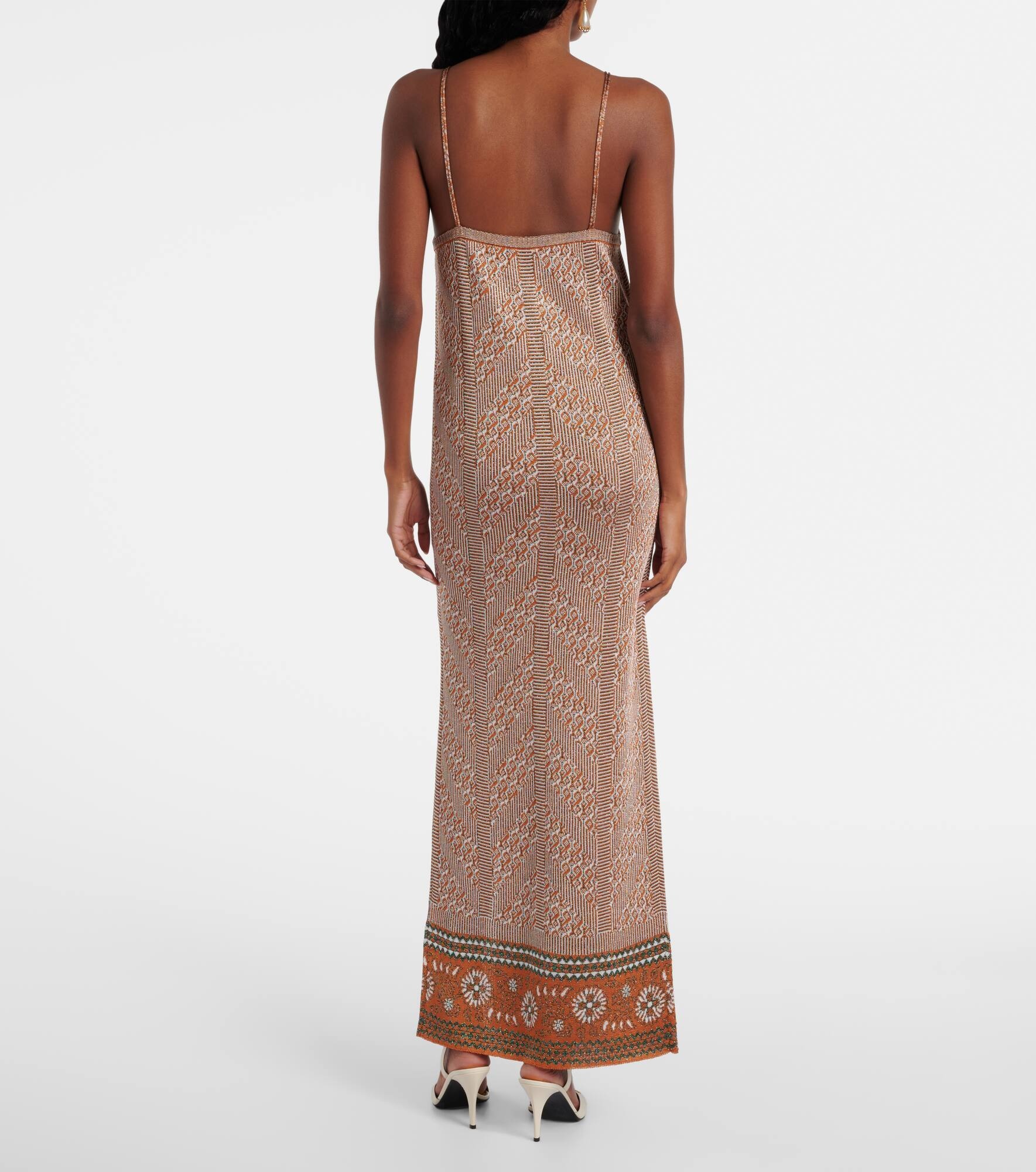Jacquard lamé maxi dress - 3