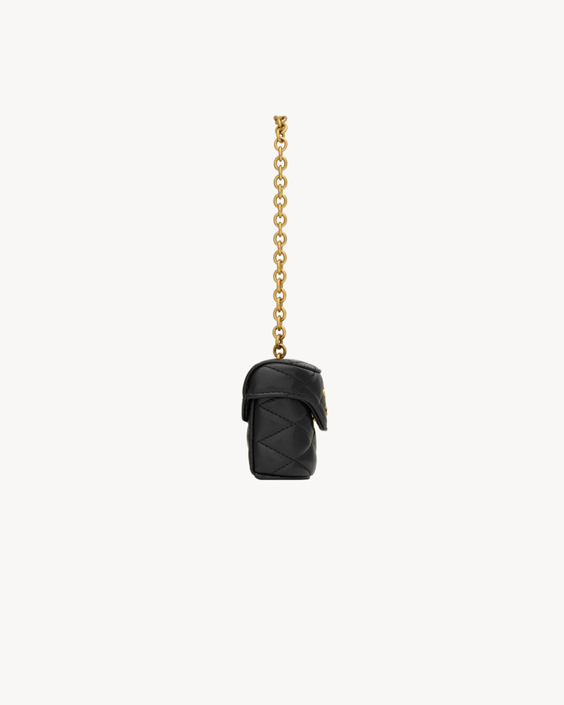SAINT LAURENT JUNE BOX BAG CHARM IN LAMBSKIN outlook