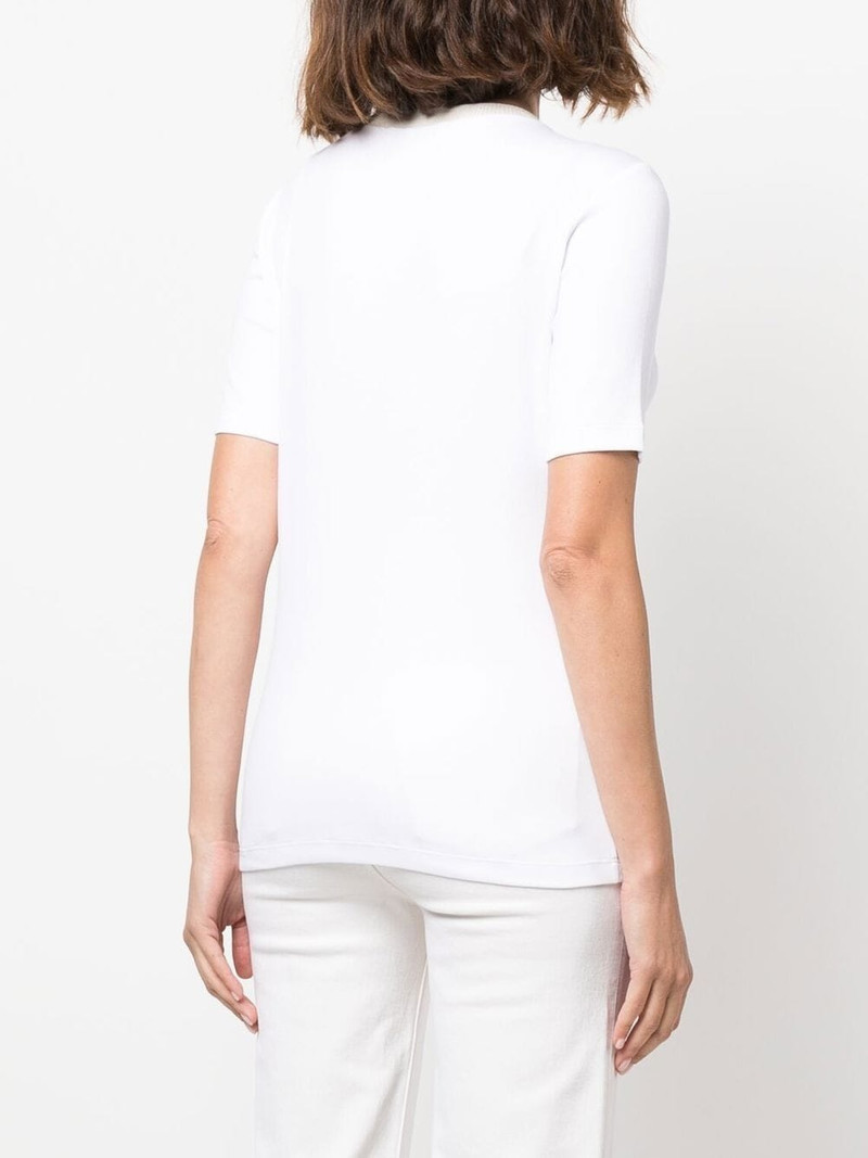 glitter-trim knitted top 4