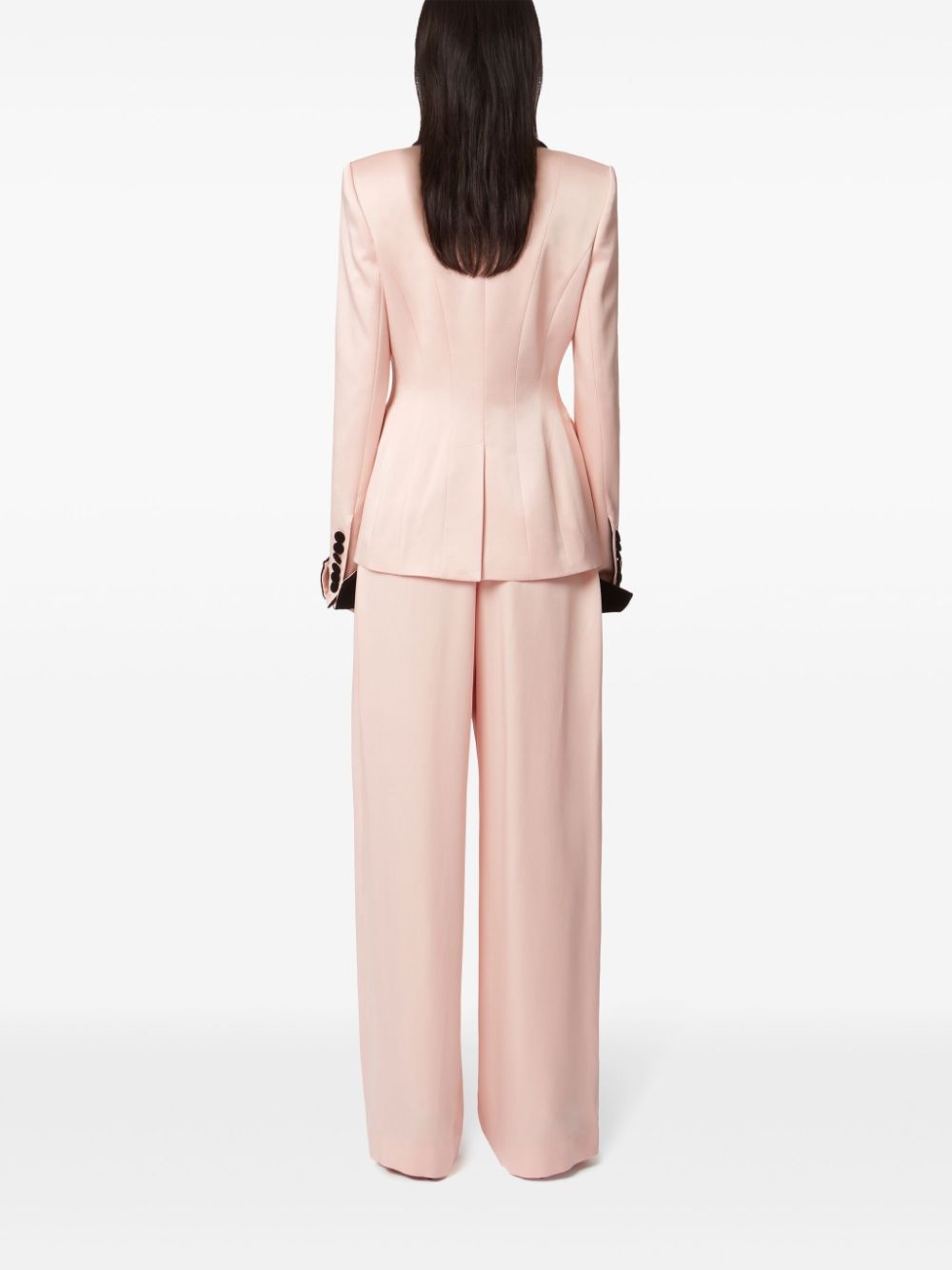 pleated wide-leg trousers - 4