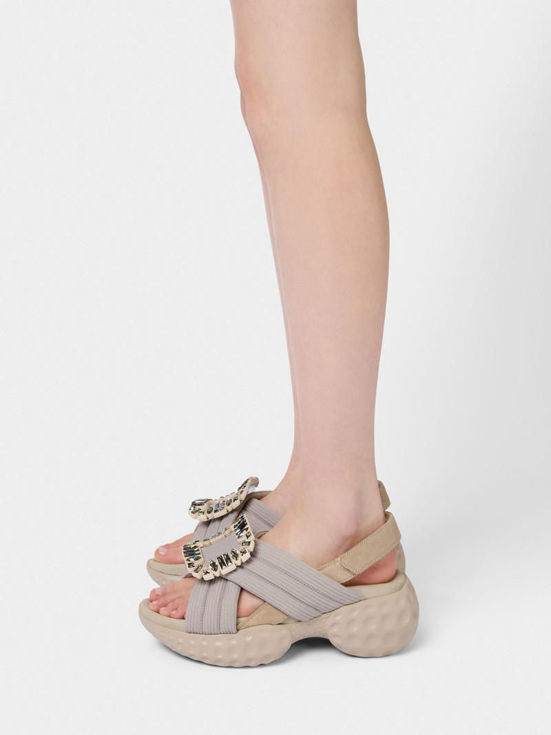 Roger Vivier Viv' Run Light Sandals in fabric outlook