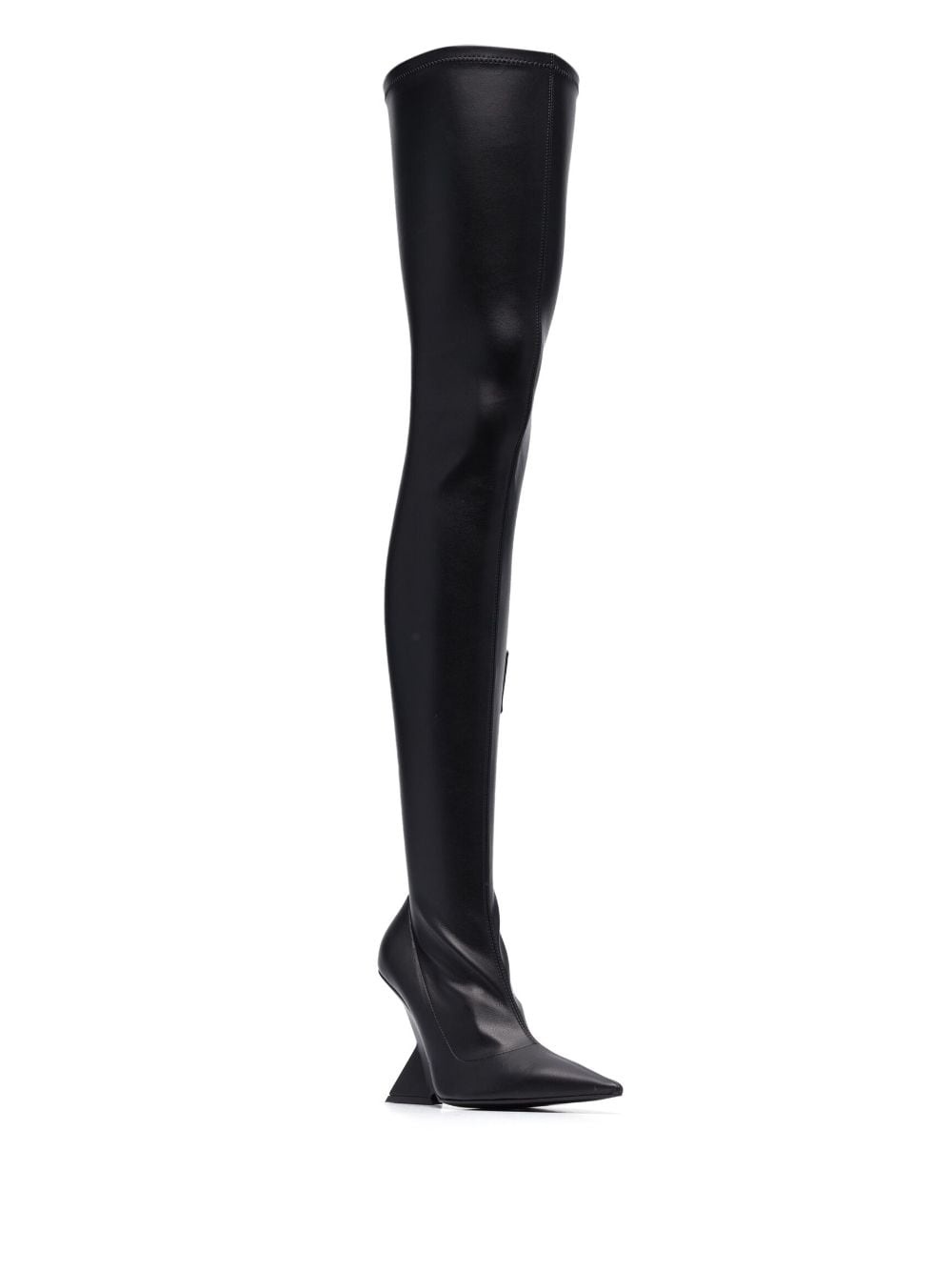 Cheope 110mm leather above-knee boots - 2