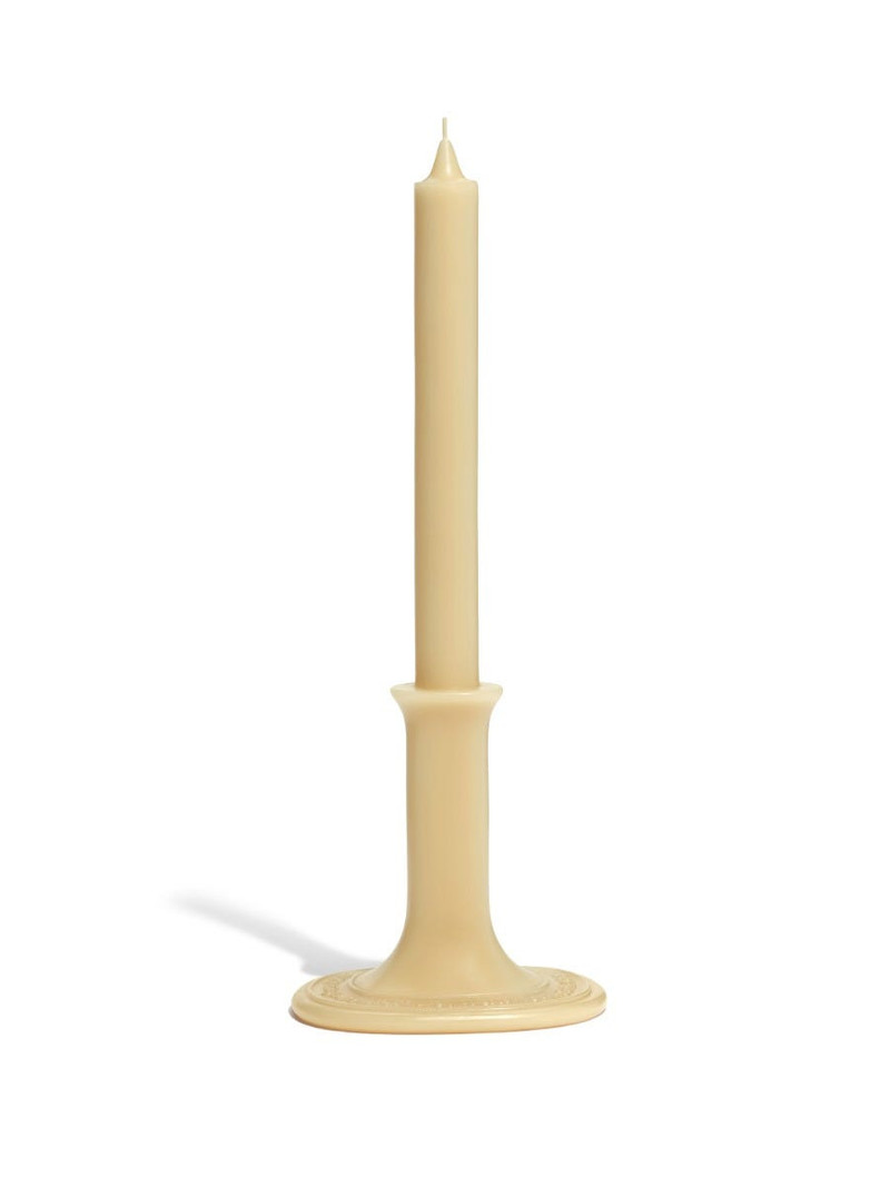 Ambre (Amber) - Taper candle with branded oval base 1