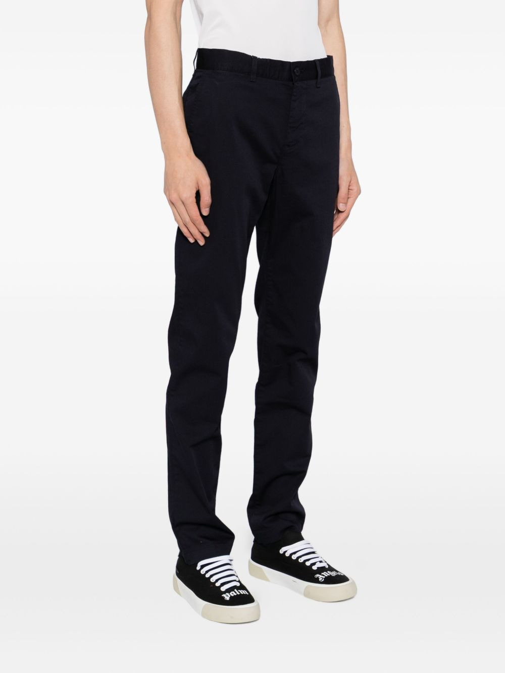 cotton-blended trousers - 3