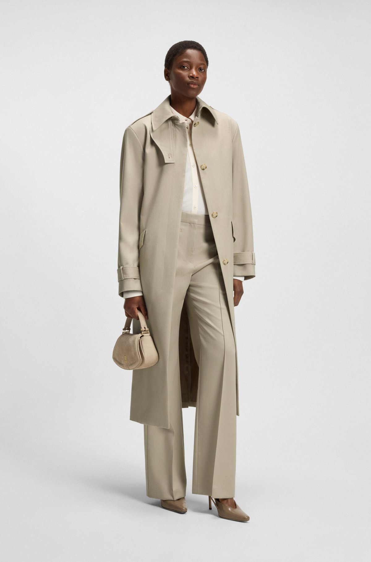 REGULAR-FIT TROUSERS IN VIRGIN-WOOL TWILL - 3