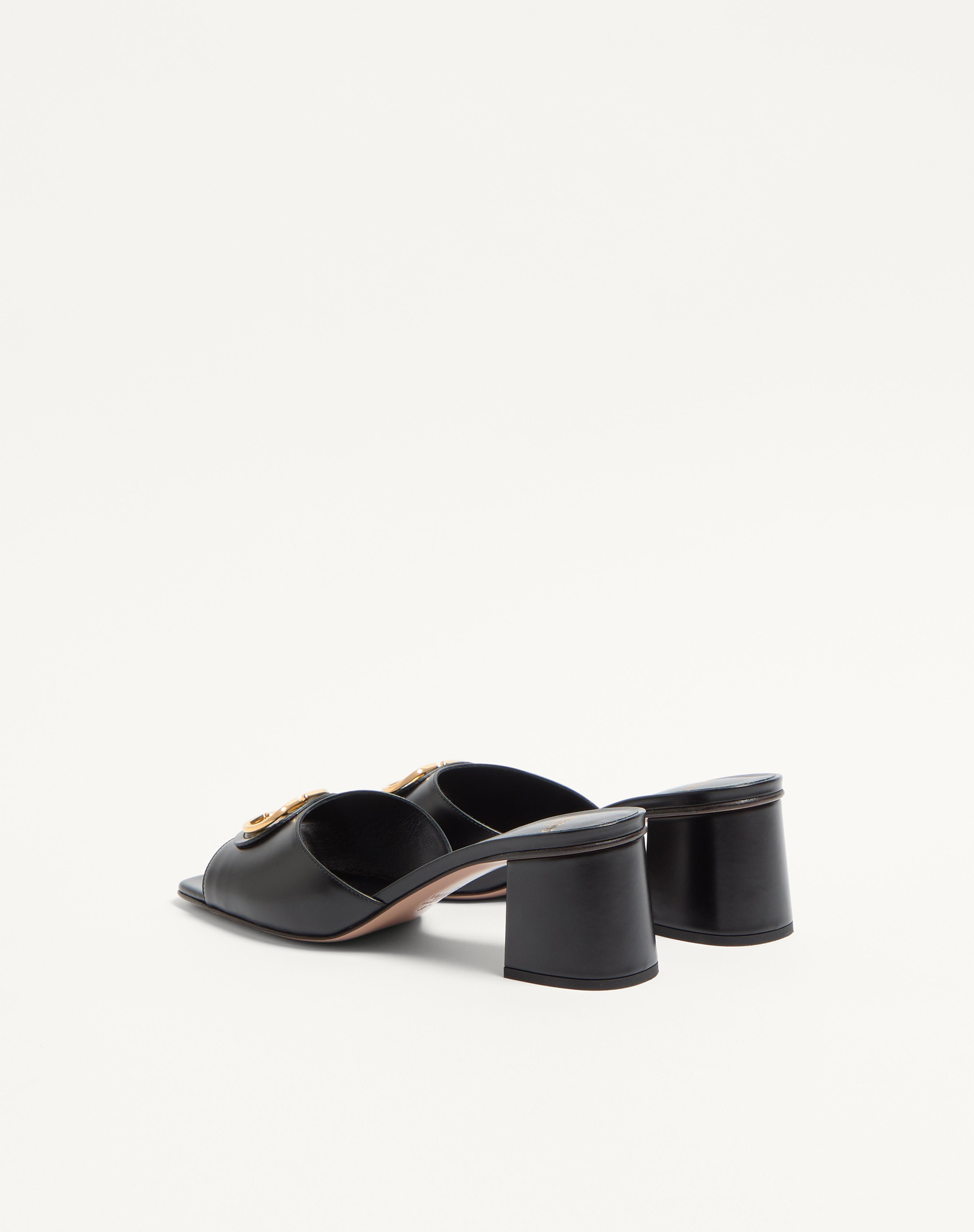 VLOGO SIGNATURE SLIDE SANDAL IN CALFSKIN 60MM - 5
