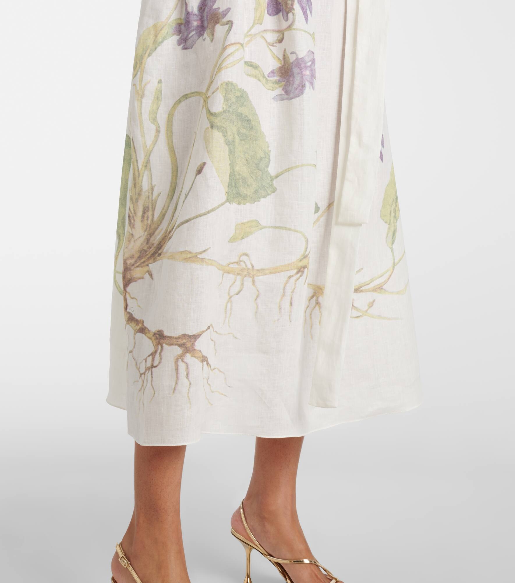 Linen wrap dress - 5